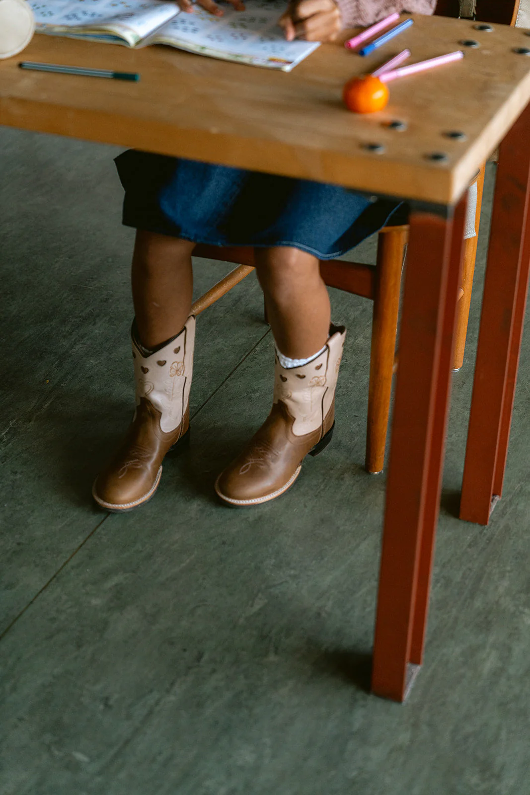 Bootstock Cowboy Boot Lily Creme Kids - Image 7