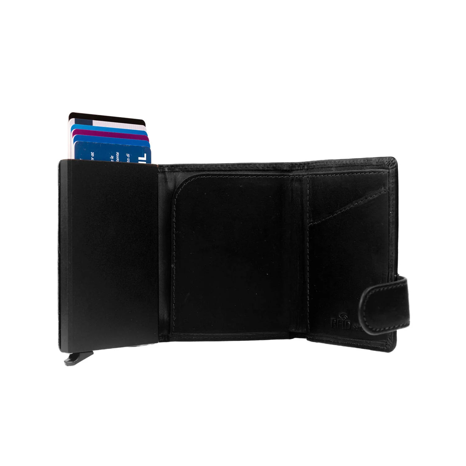 Gift Set Leather Card Holder Brown Leicester - Image 7
