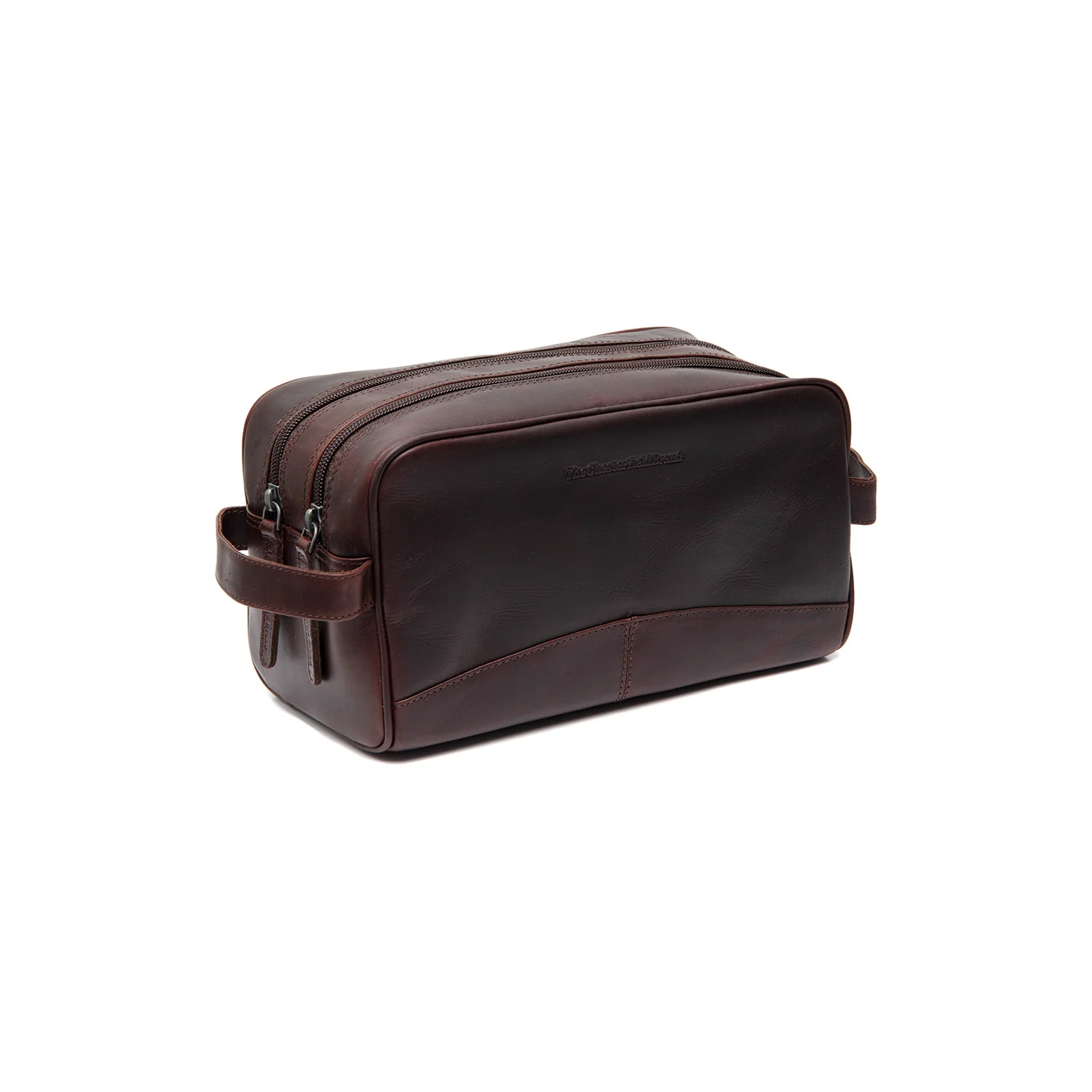 Gift Set Leather Toiletry Bag Brown Stacey with Rituals Shower Foam - Image 6
