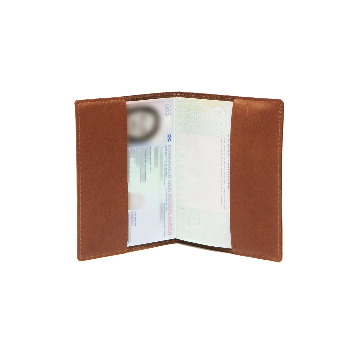 Gift Set Leather Card Holder Cognac Leicester - Image 13