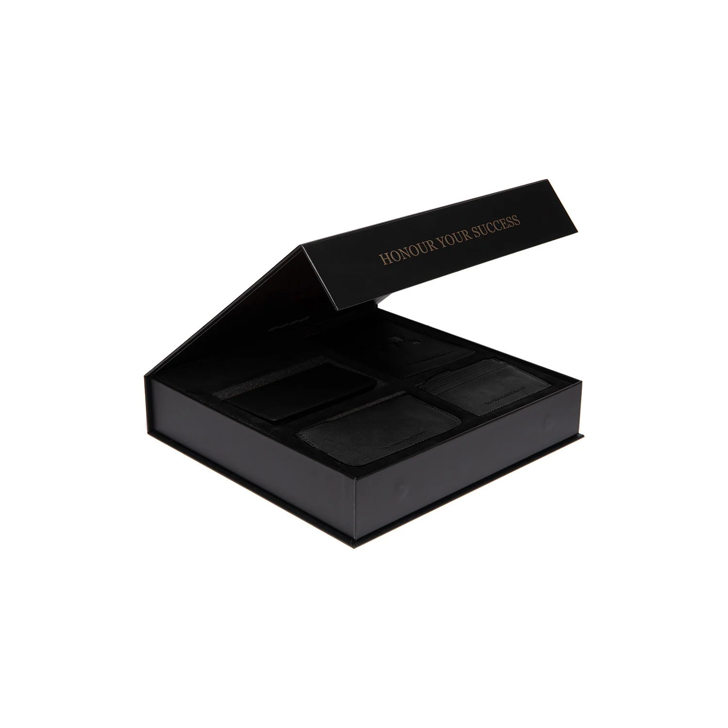 Gift Set Leather Wallet Black Sorraia - Image 3