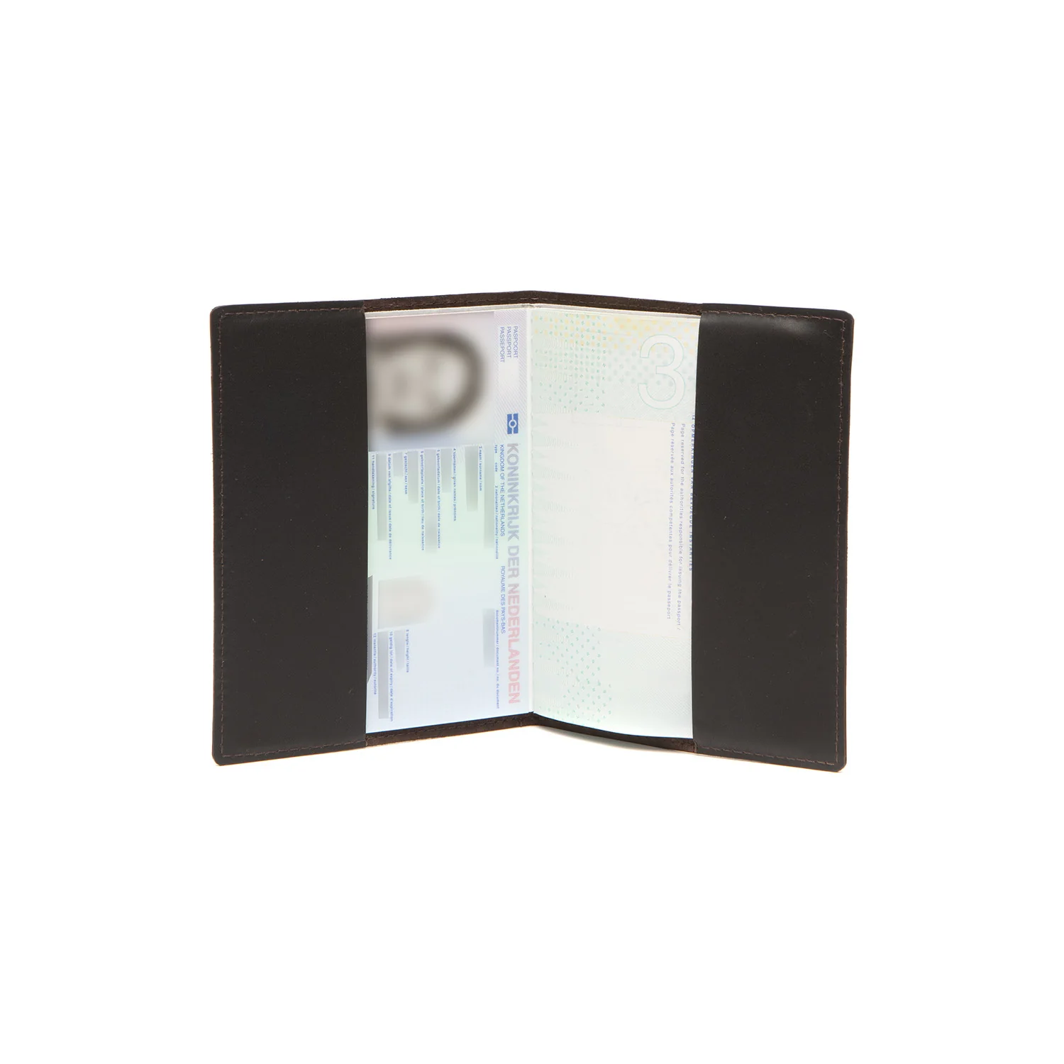 Leather Passport Case Brown - Image 4