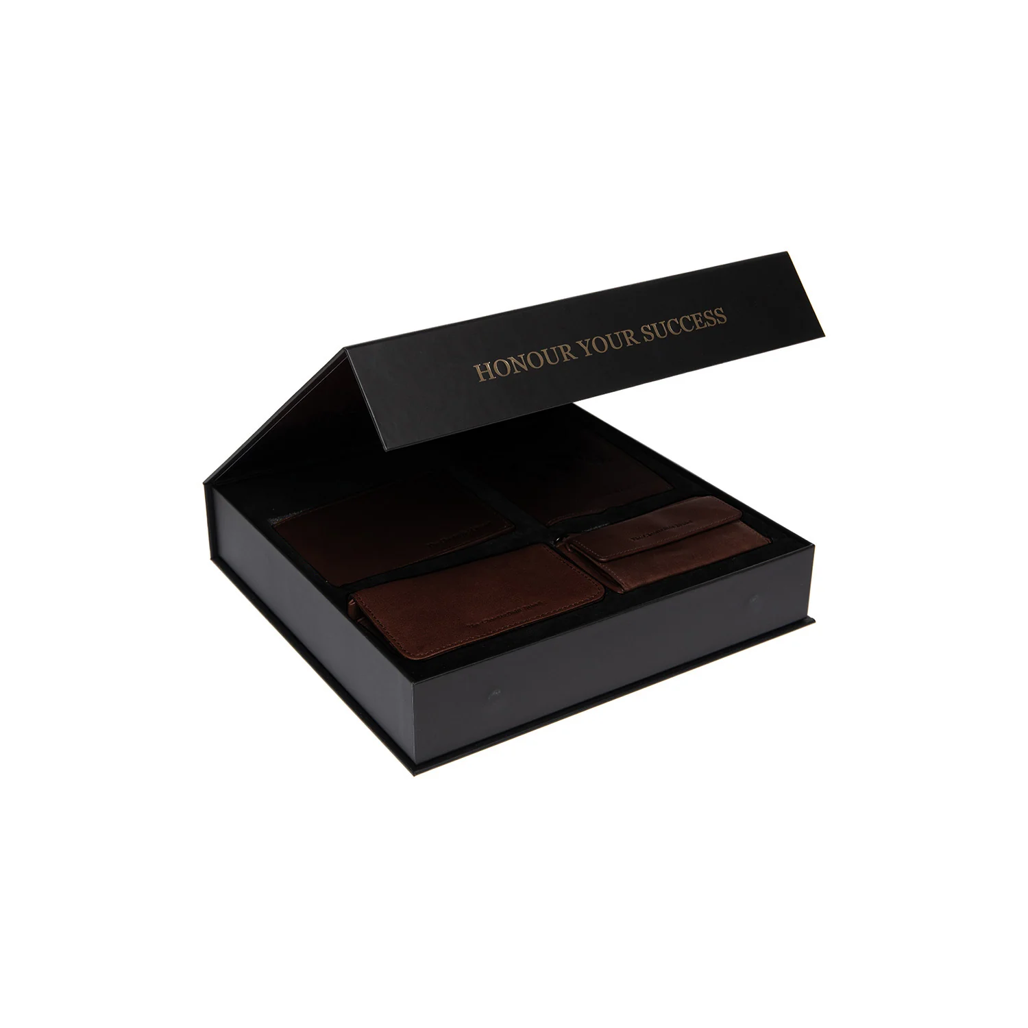 Gift Set Leather Wallet Brown Timo - Image 3
