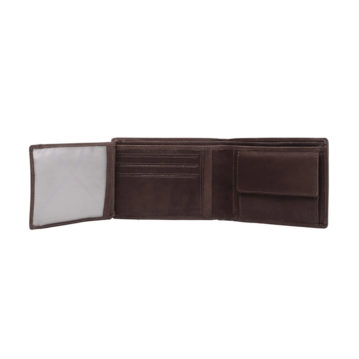 Leather Wallet Brown Timo - Image 2