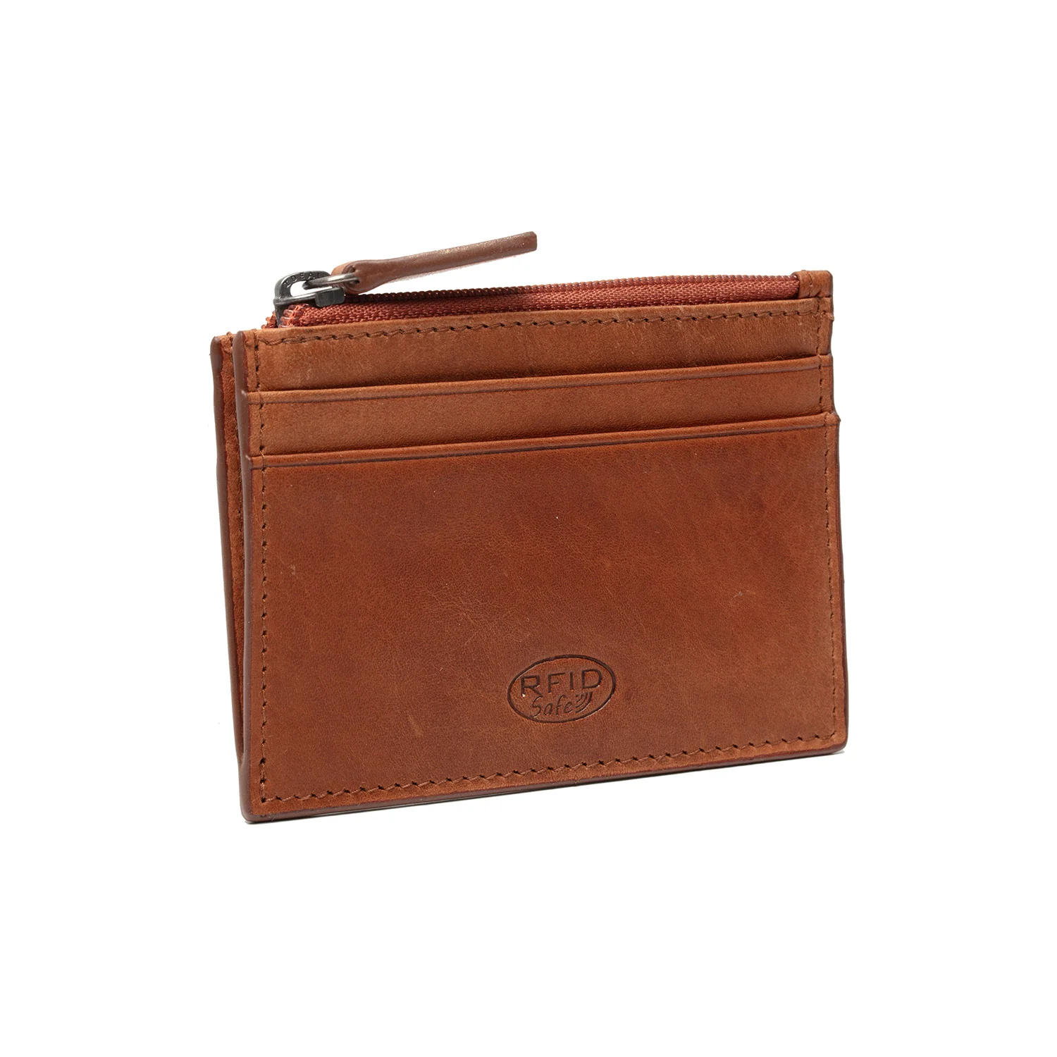 Leather Card Wallet Cognac - Image 7