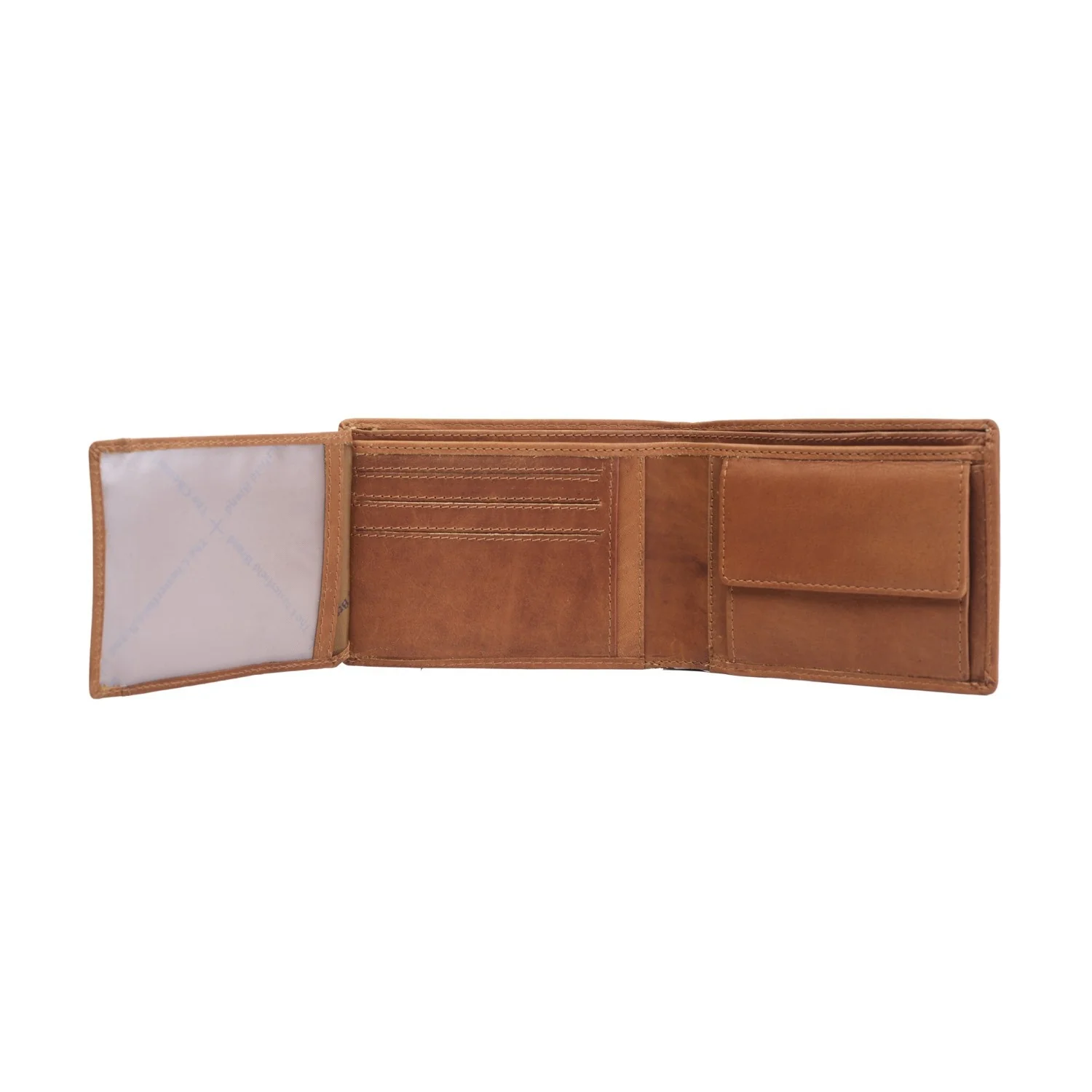 Leather Wallet Cognac Timo - Image 4