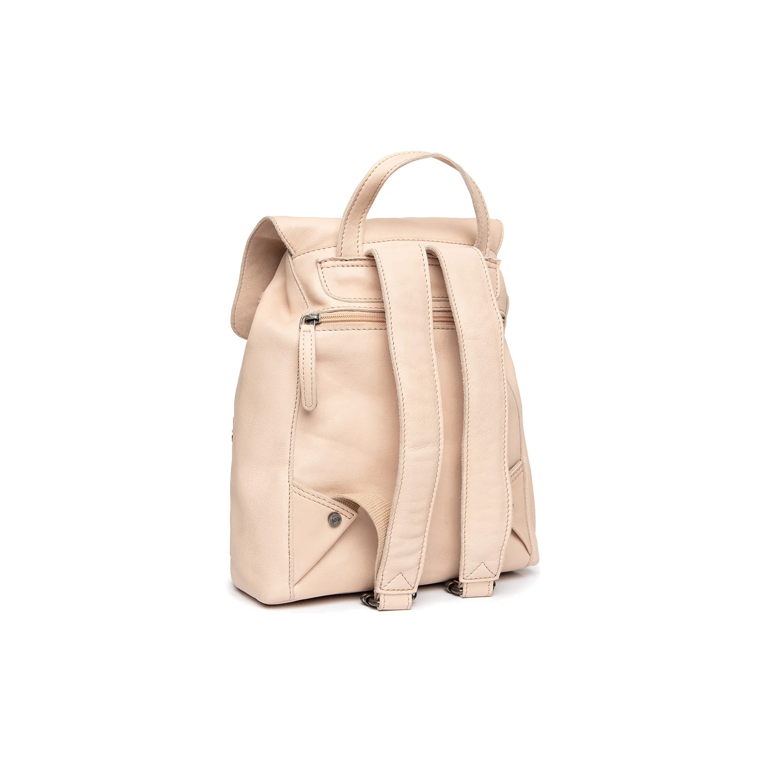 Leather Backpack Beige Westwick - Image 8