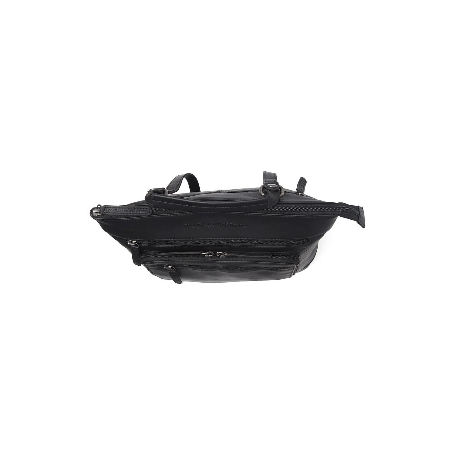 Leather Laptop Backpack Black Caldero - Image 4