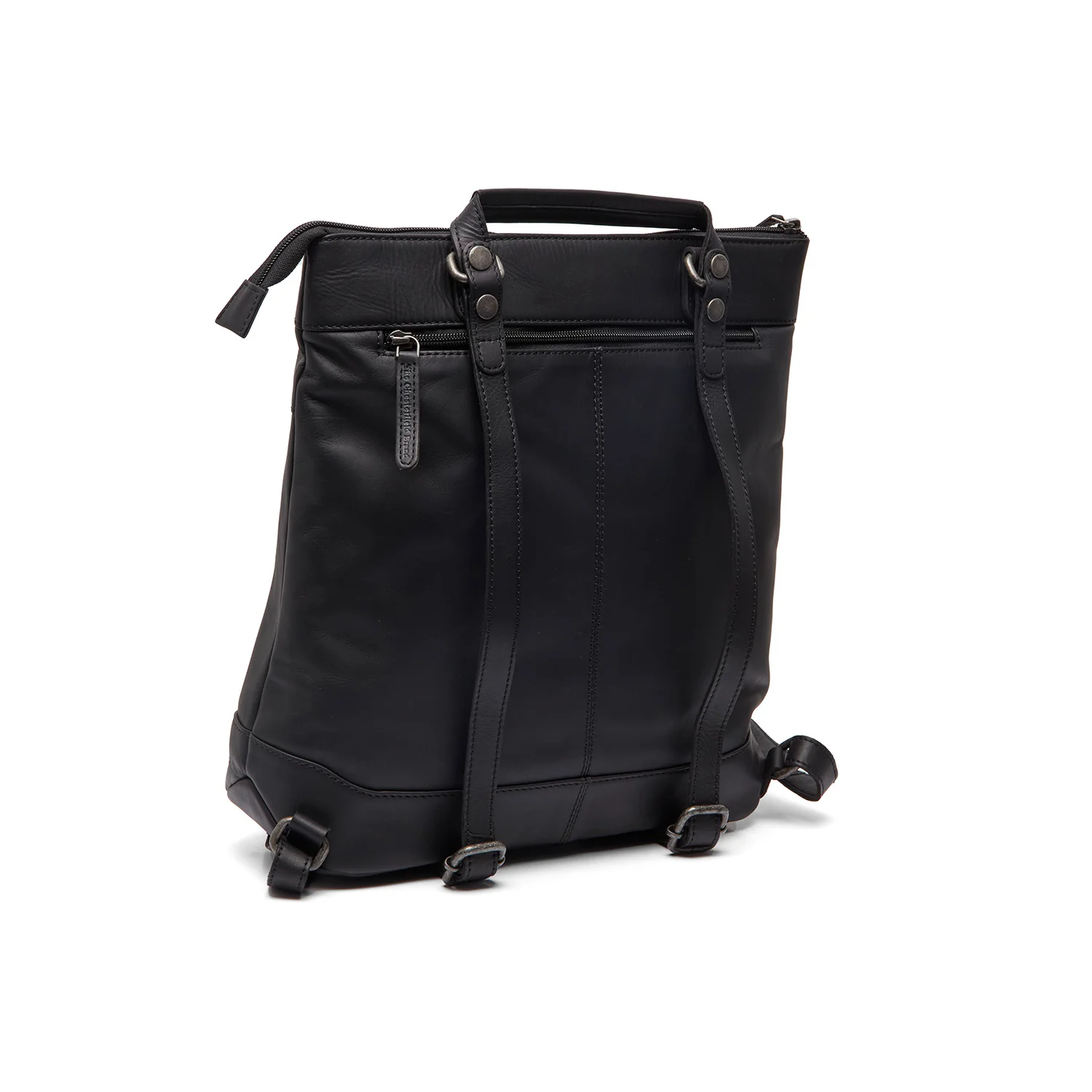 Leather Laptop Backpack Black Caldero - Image 6