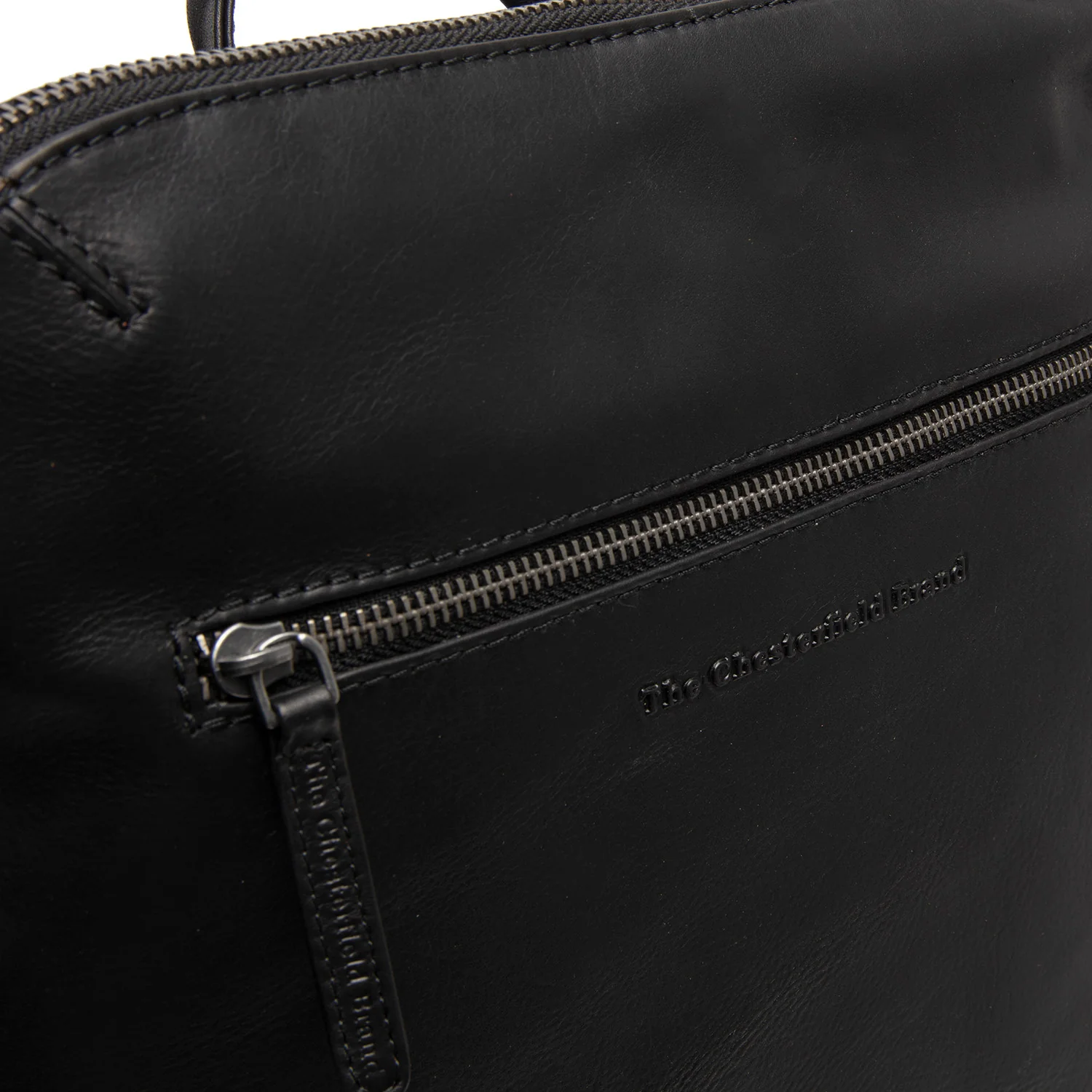 Leather Laptop Backpack Black Filmore - Image 6
