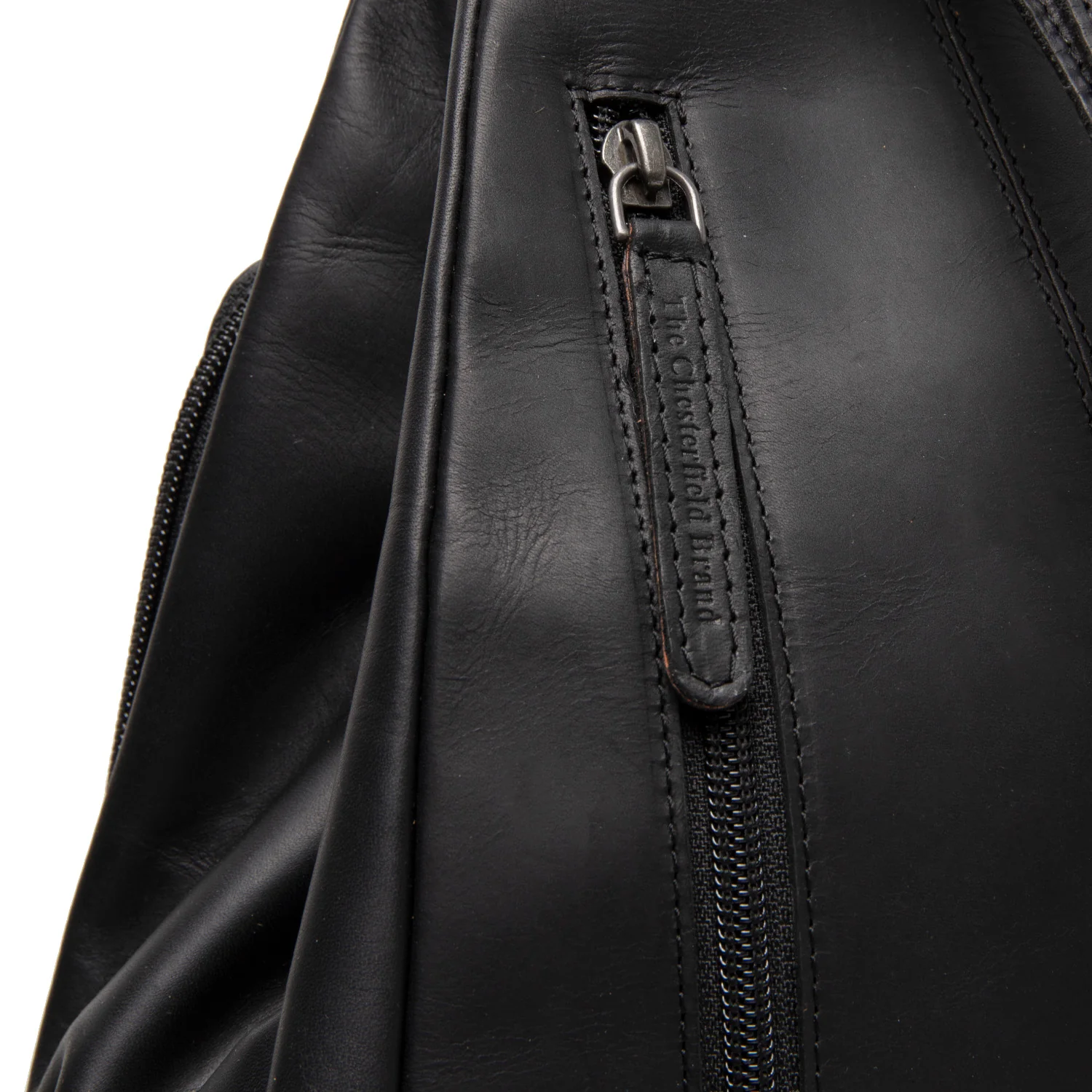 Leather Backpack Black Howard - Image 2