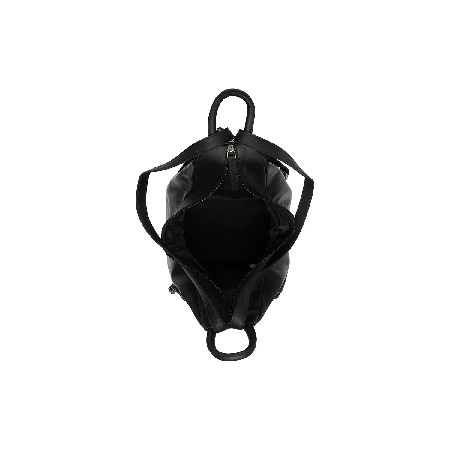 Leather Backpack Black Howard - Image 4