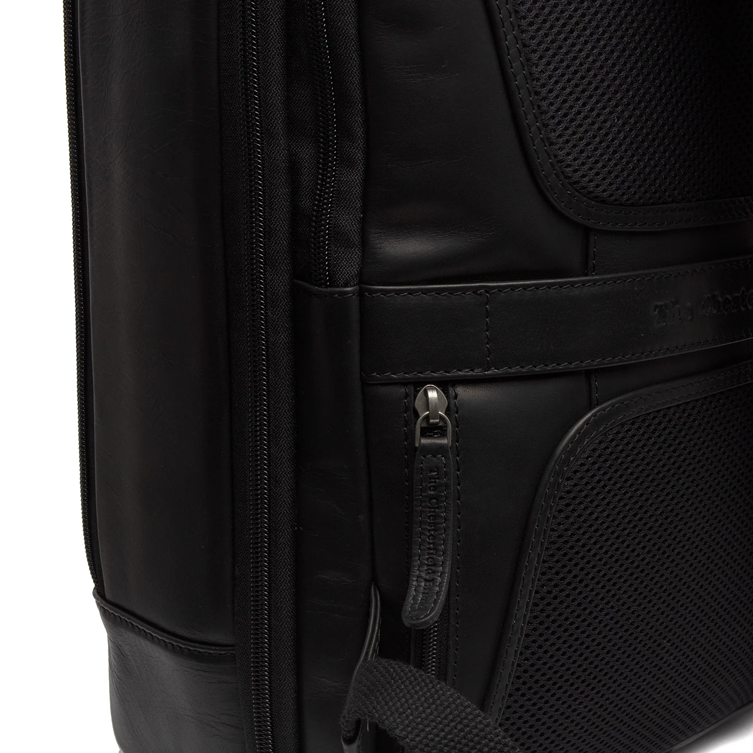 Leather Travel Backpack Black Jamaica - Image 8