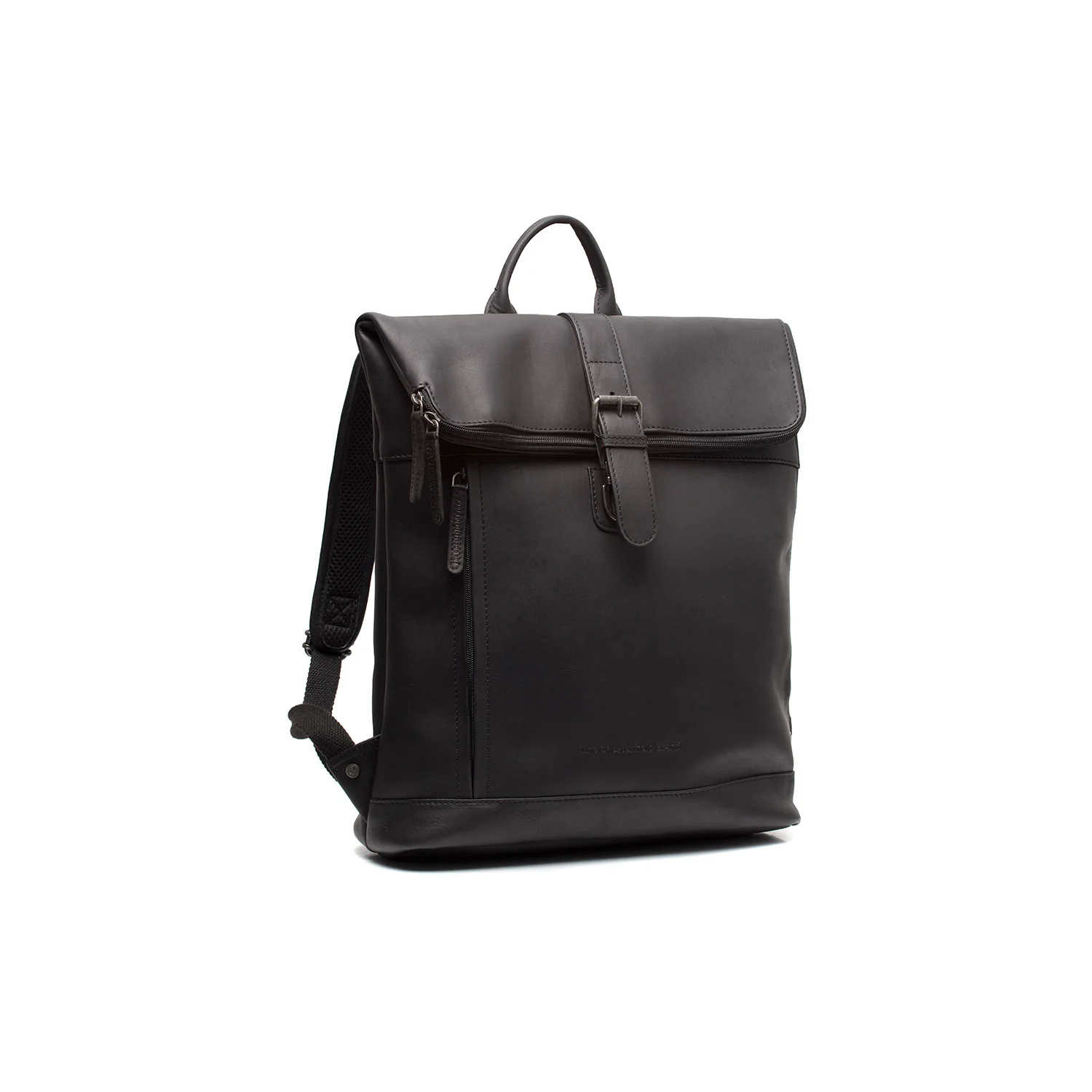 Leather Laptop Backpack Black Larsson
