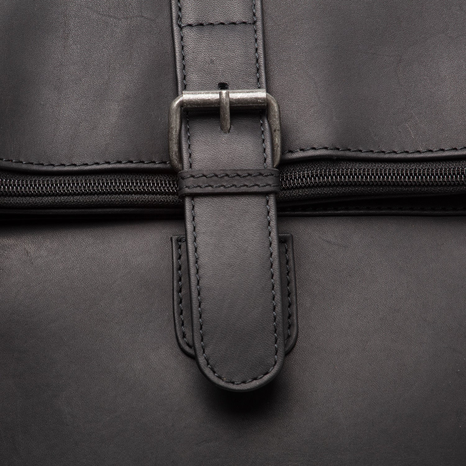 Leather Laptop Backpack Black Larsson - Image 4
