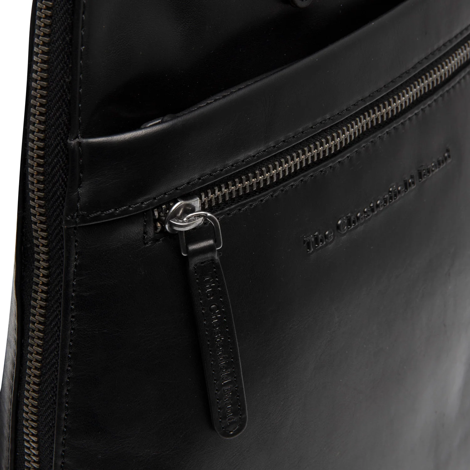 Leather Backpack Black Linford - Image 2