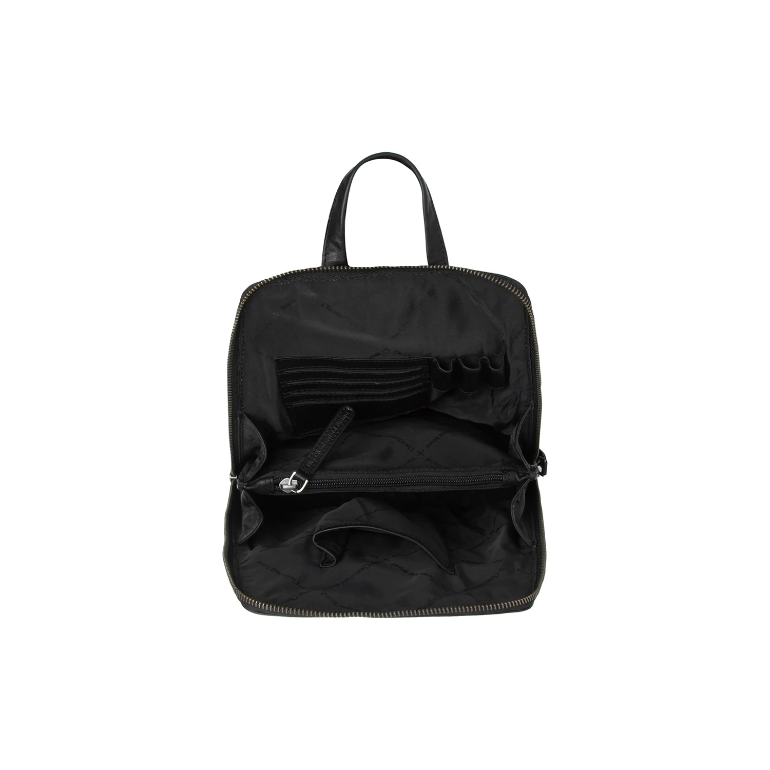 Leather Backpack Black Linford - Image 4