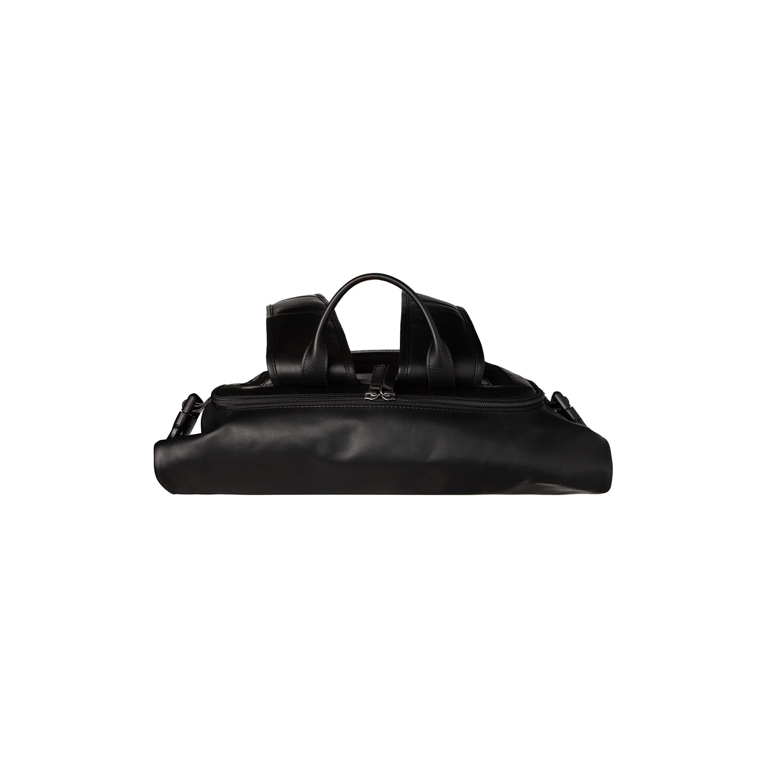 Leather Roll-top Backpack Black Liverpool - Image 6