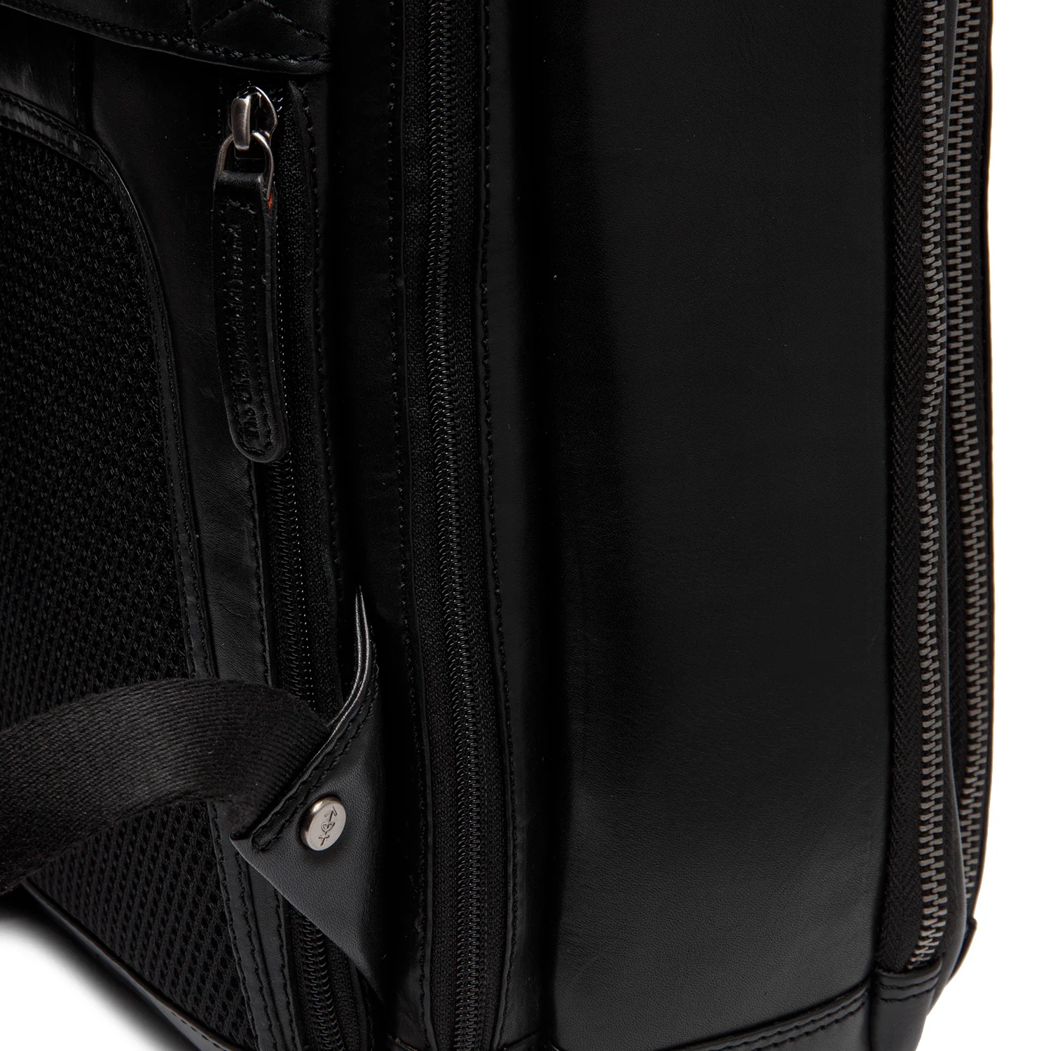 Leather Laptop Backpack Black Maggiore - Image 7