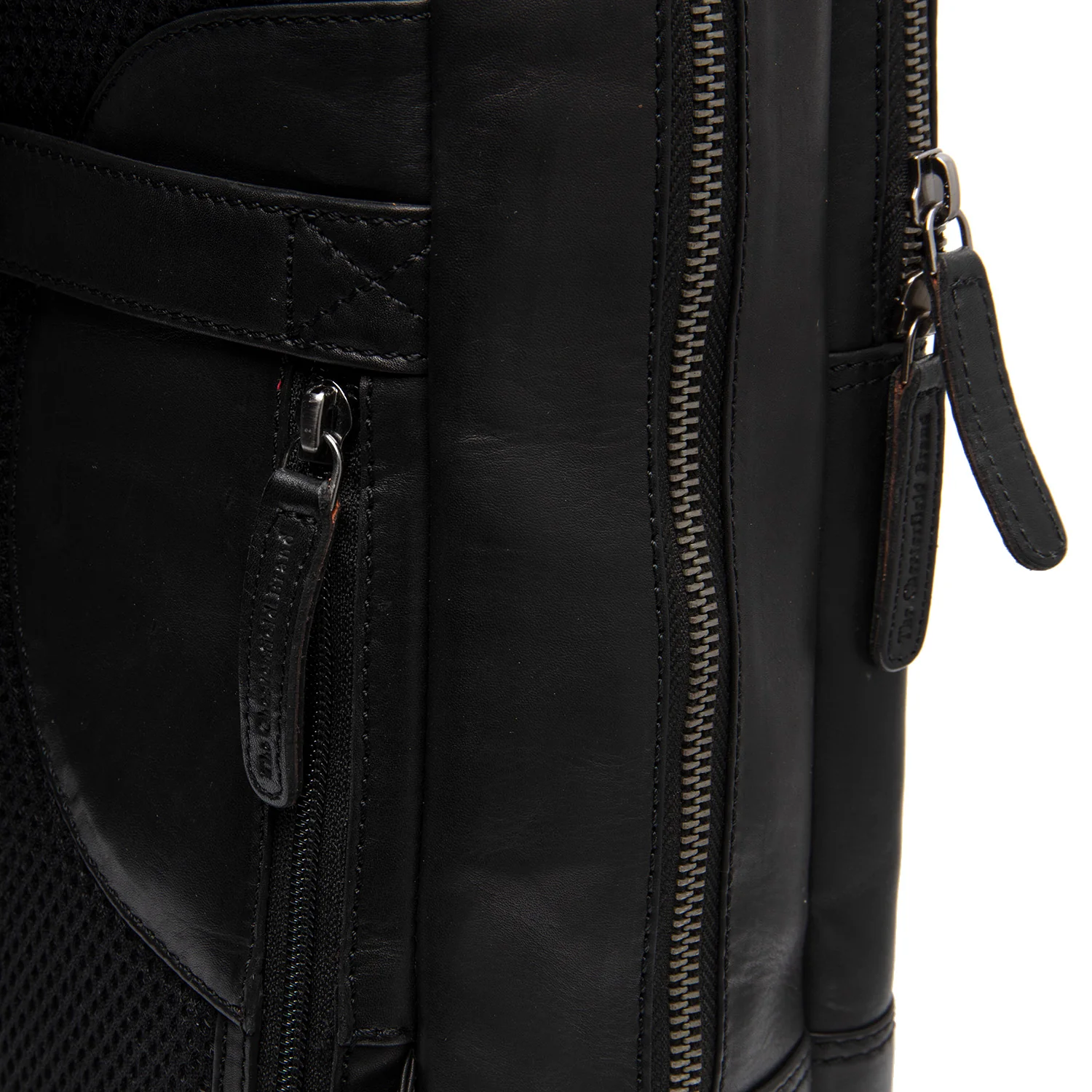 Leather Laptop Backpack Black Nicola - Image 4