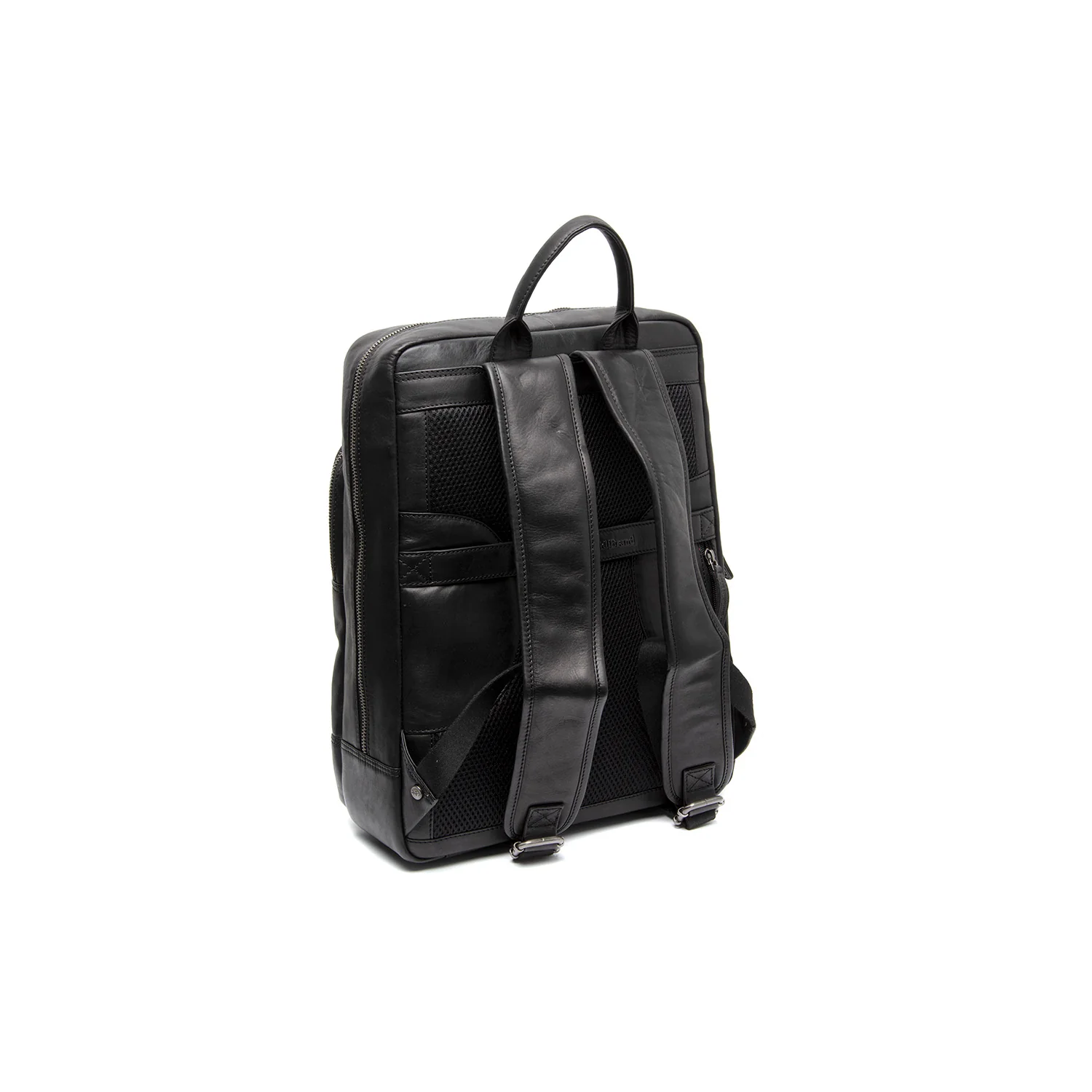 Leather Laptop Backpack Black Nicola - Image 6
