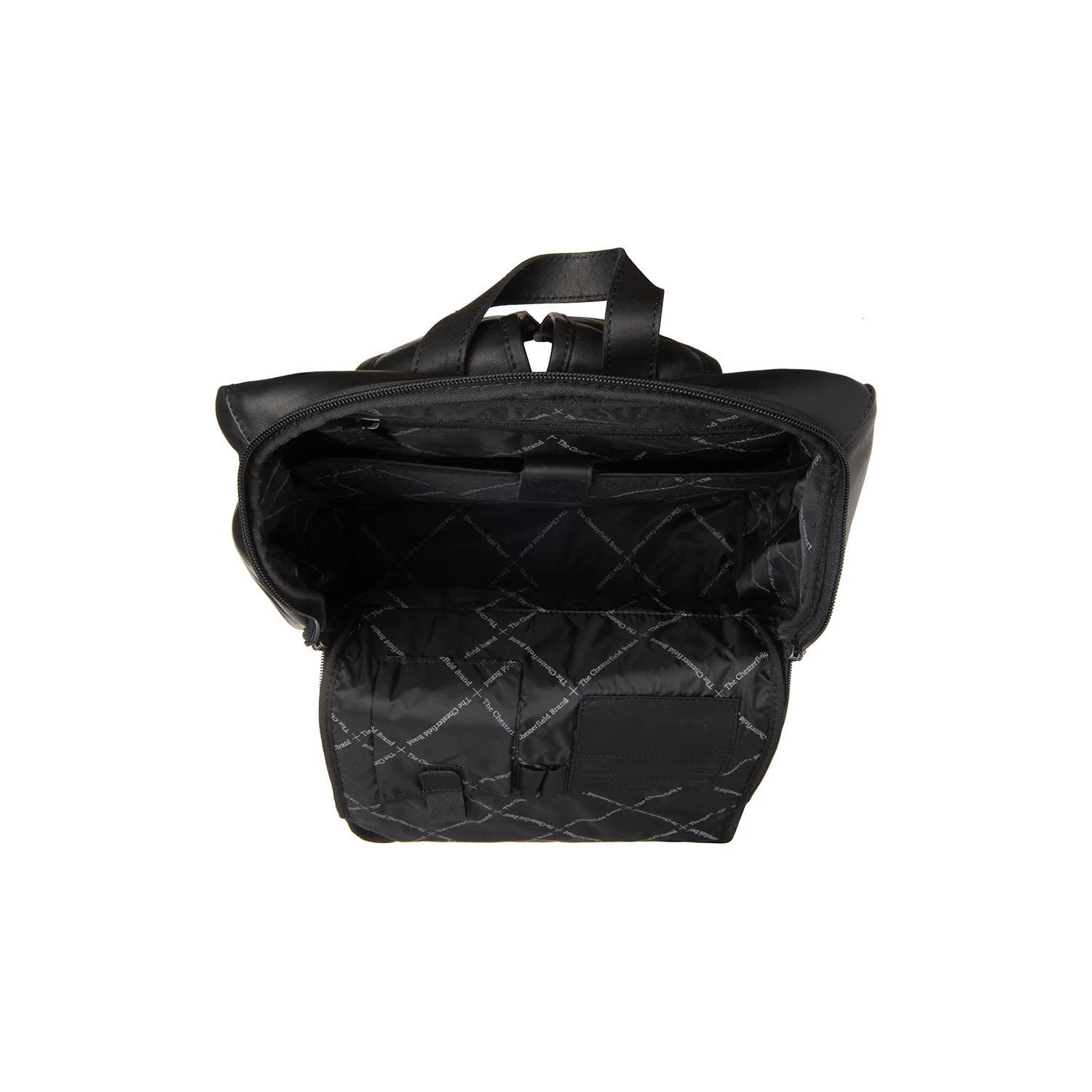 Leather Laptop Backpack Black Rich - Image 5