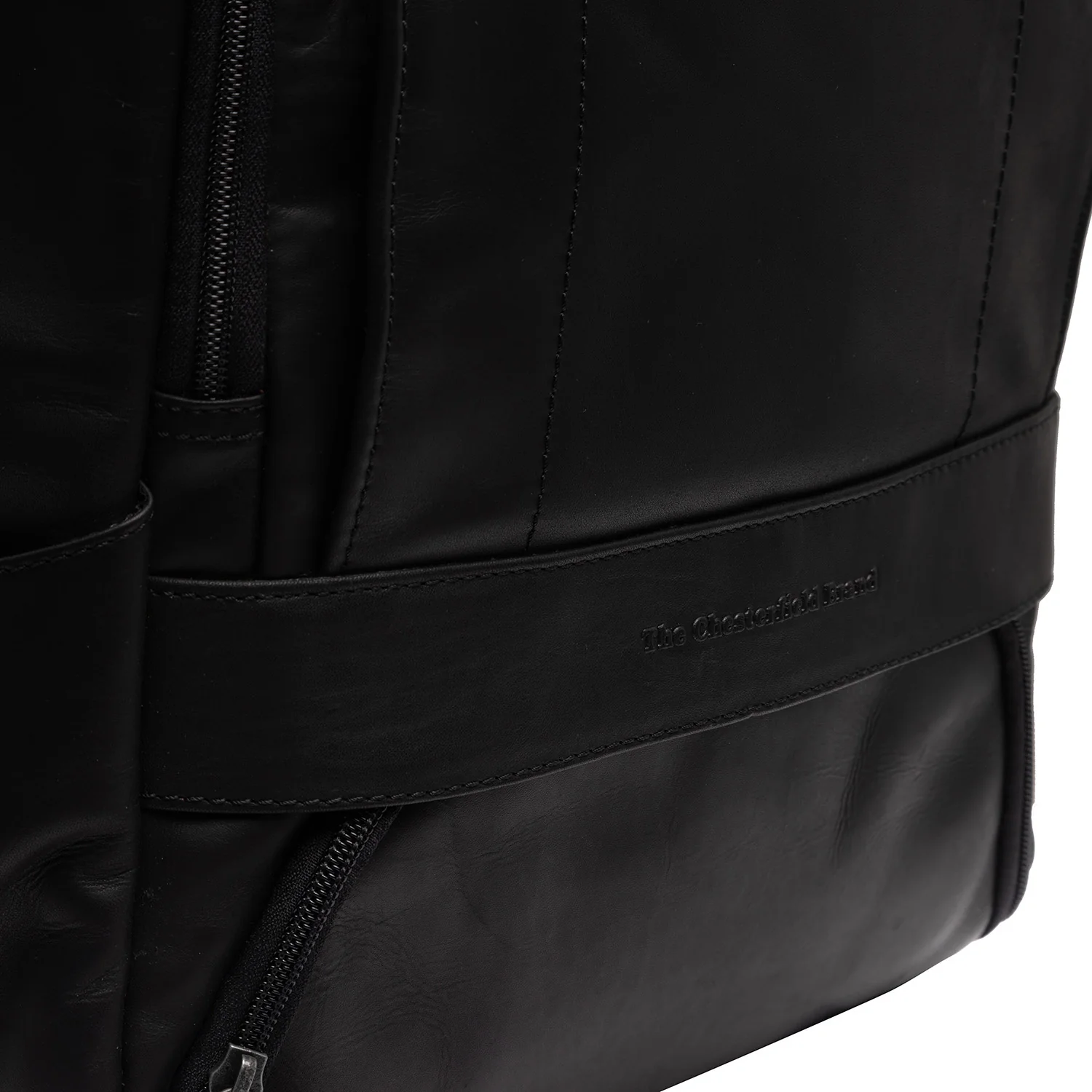 Leather Laptop Backpack Black Rich - Image 6
