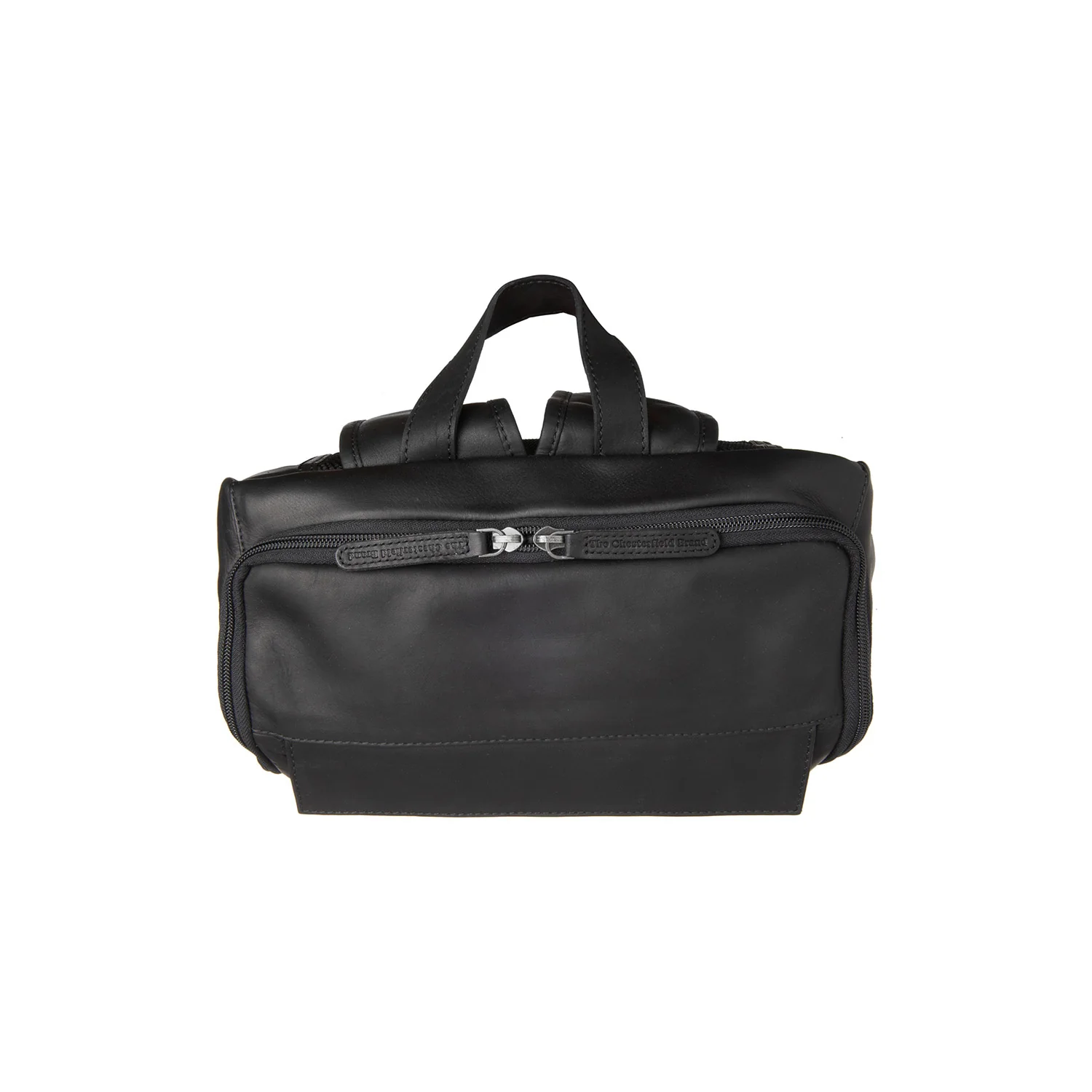 Leather Laptop Backpack Black Rich - Image 8