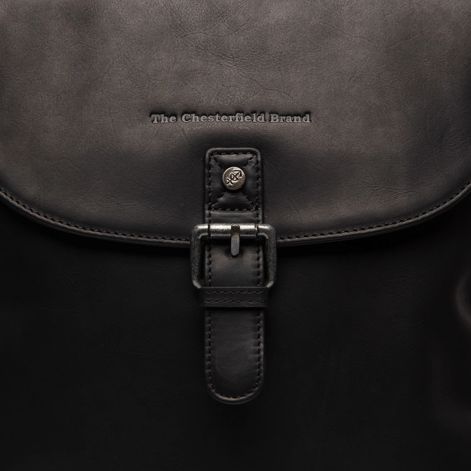 Leather Backpack Black Vermont - Image 3