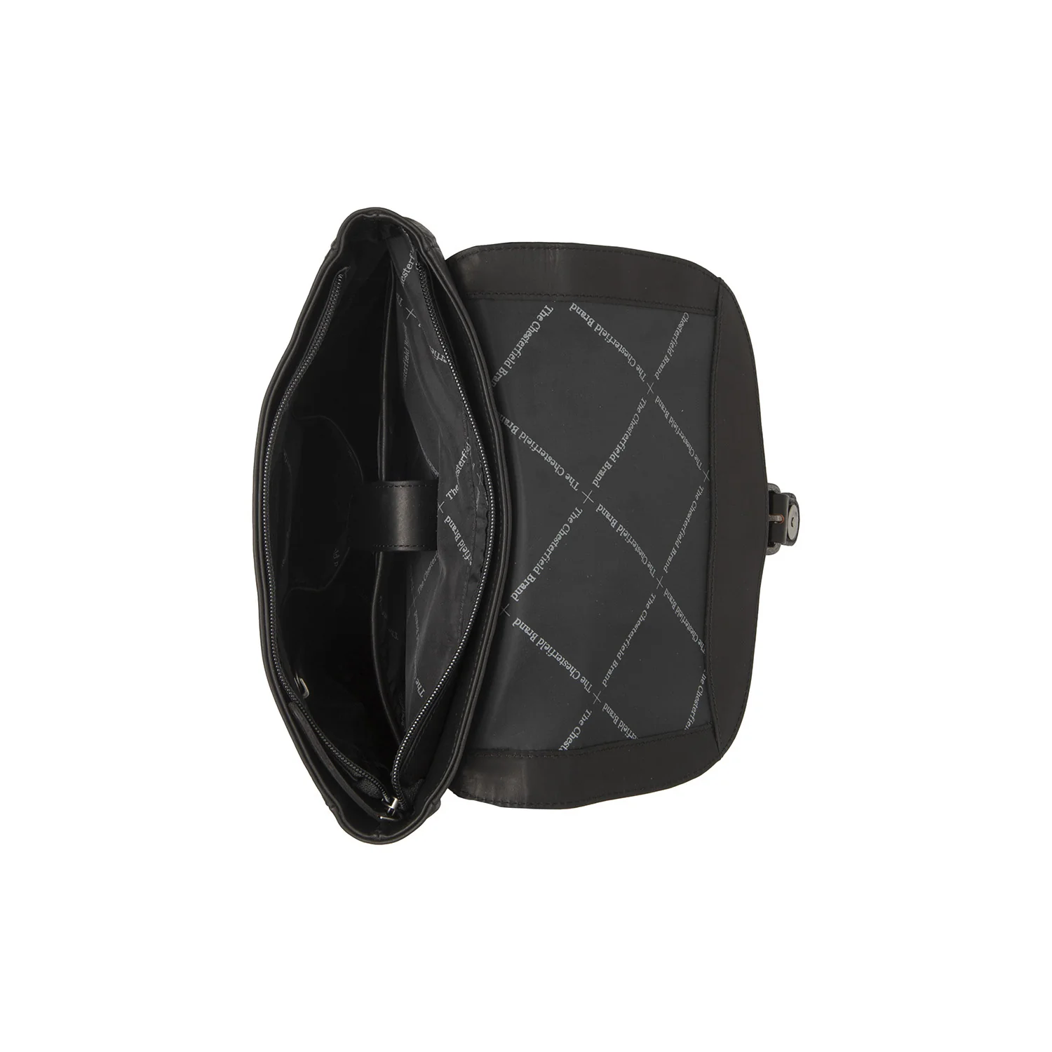 Leather Backpack Black Vermont - Image 4