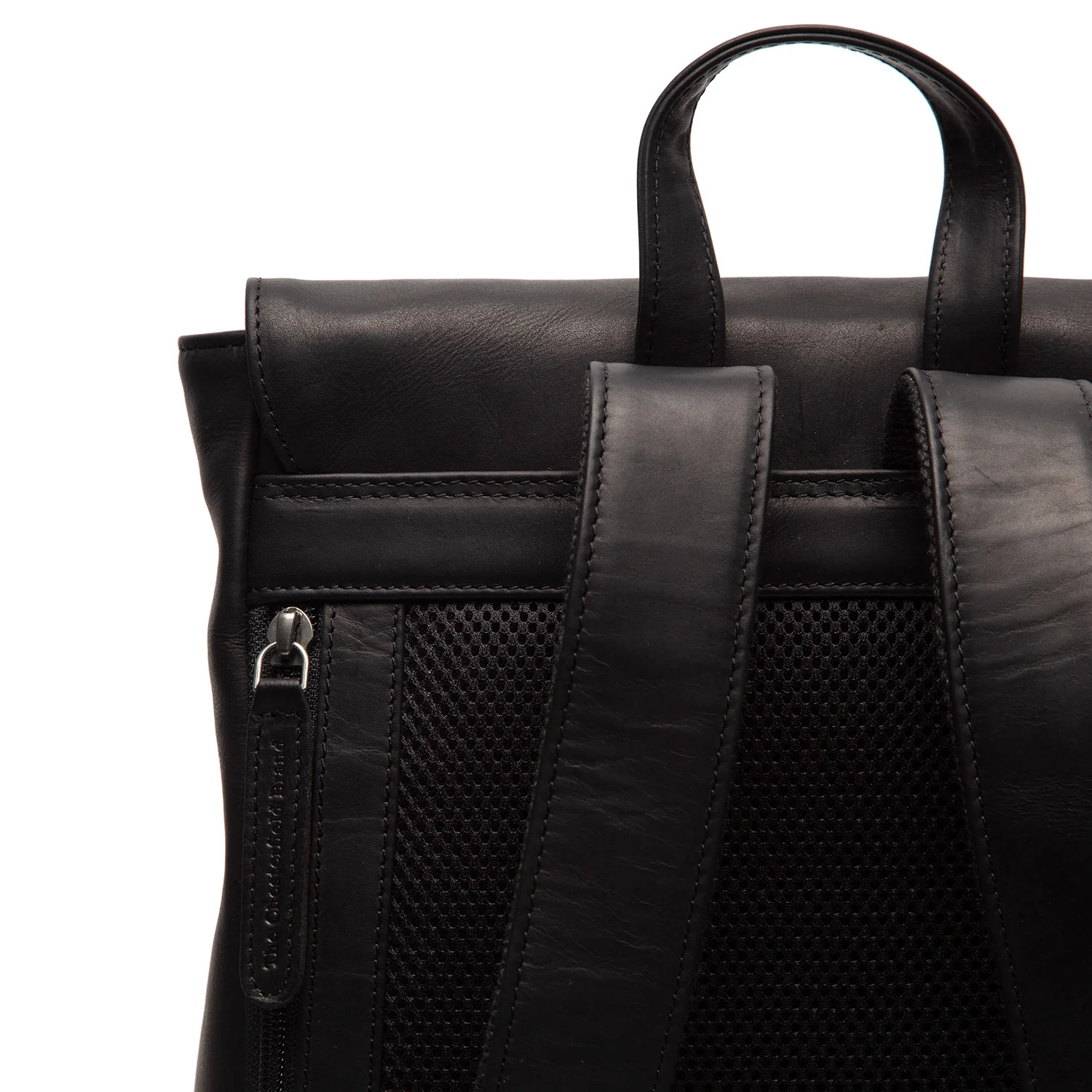 Leather Backpack Black Vermont - Image 5