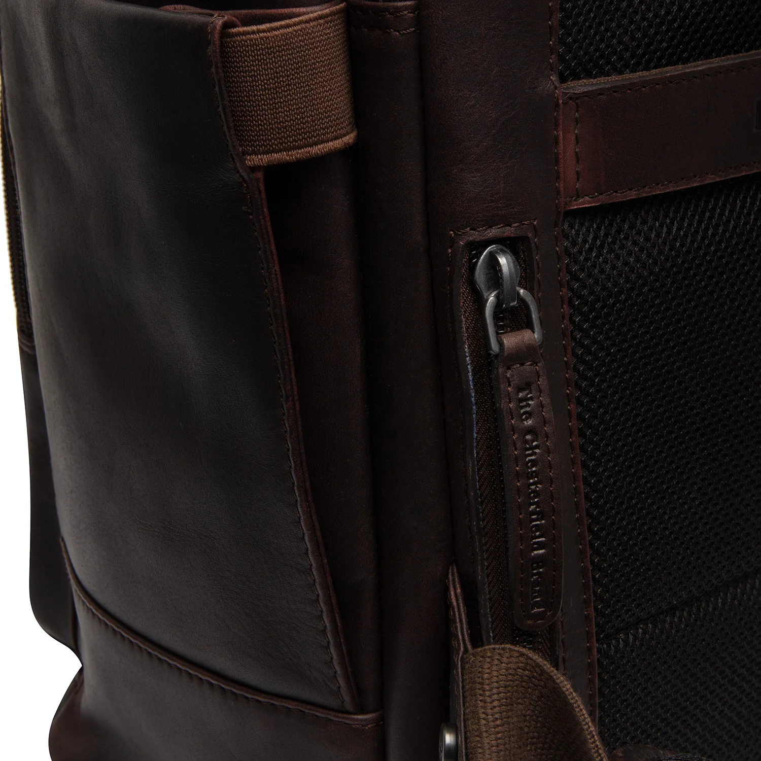Leather Laptop Backpack Brown Calden - Image 6