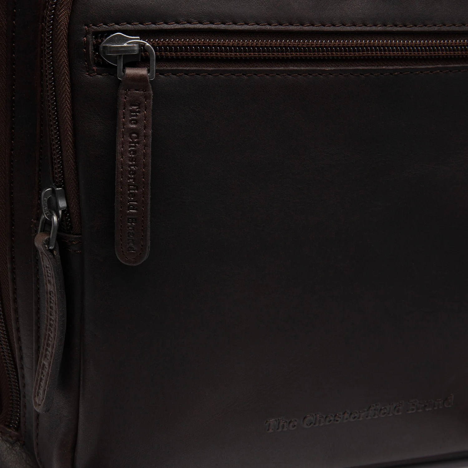 Leather Laptop Backpack Brown Calden - Image 7