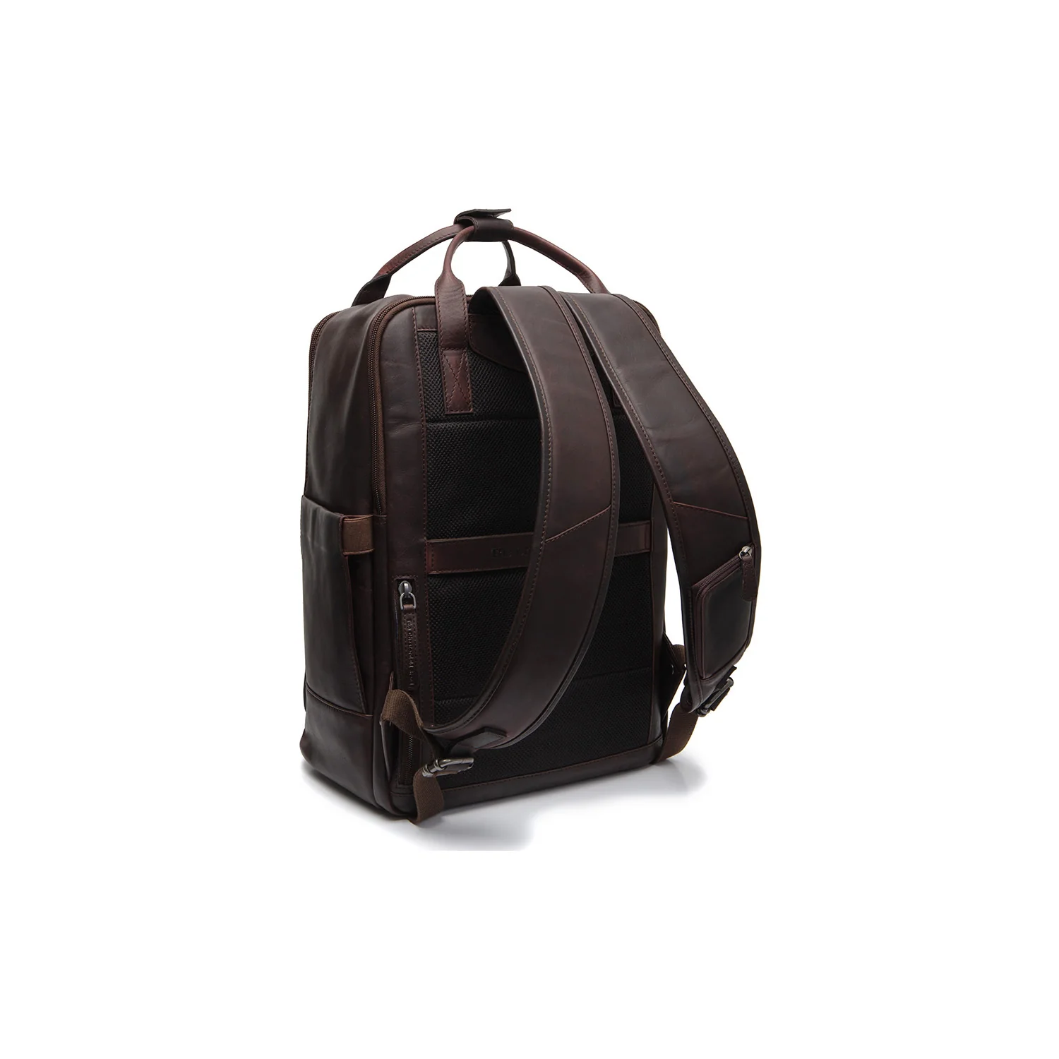 Leather Laptop Backpack Brown Calden - Image 8