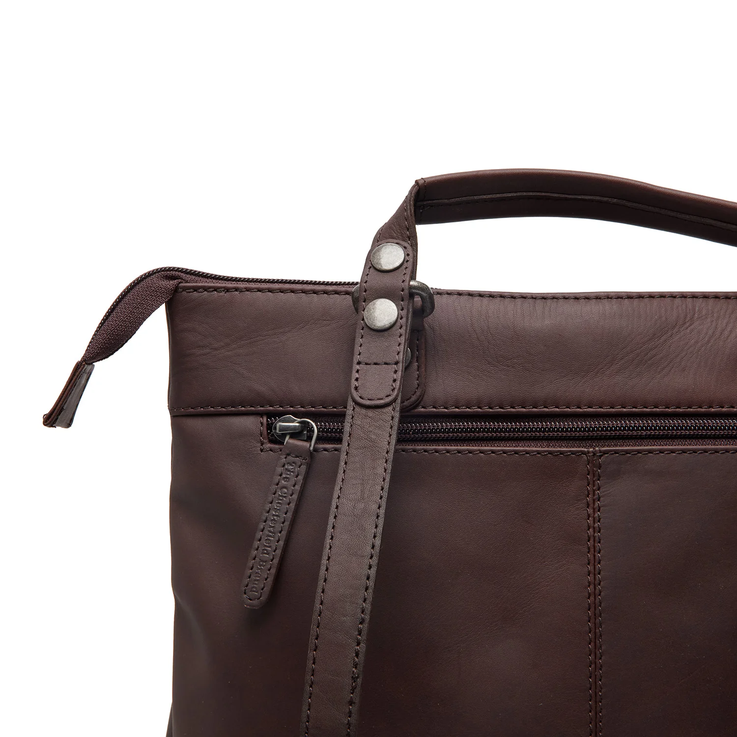 Leather Laptop Backpack Brown Caldero - Image 3