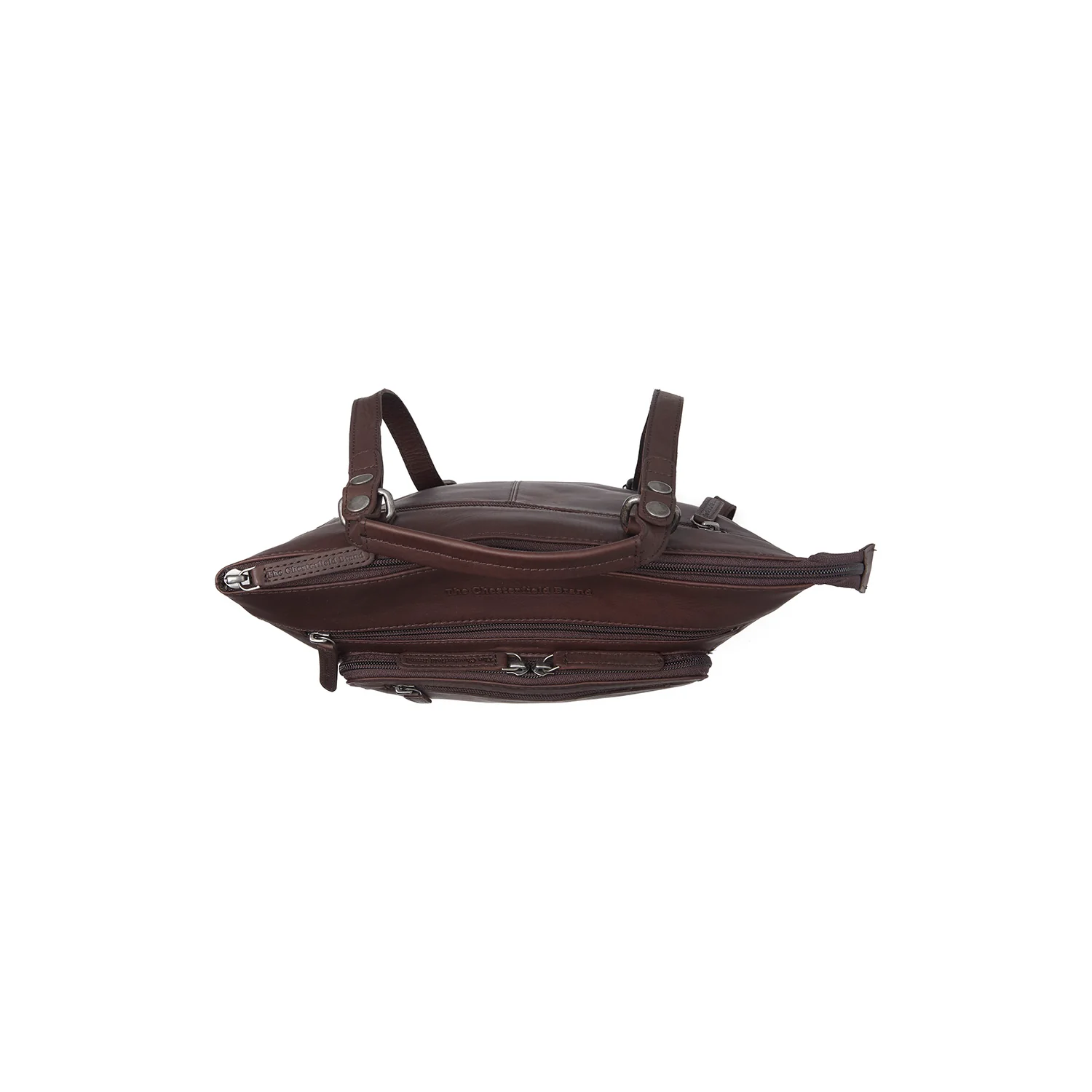 Leather Laptop Backpack Brown Caldero - Image 4