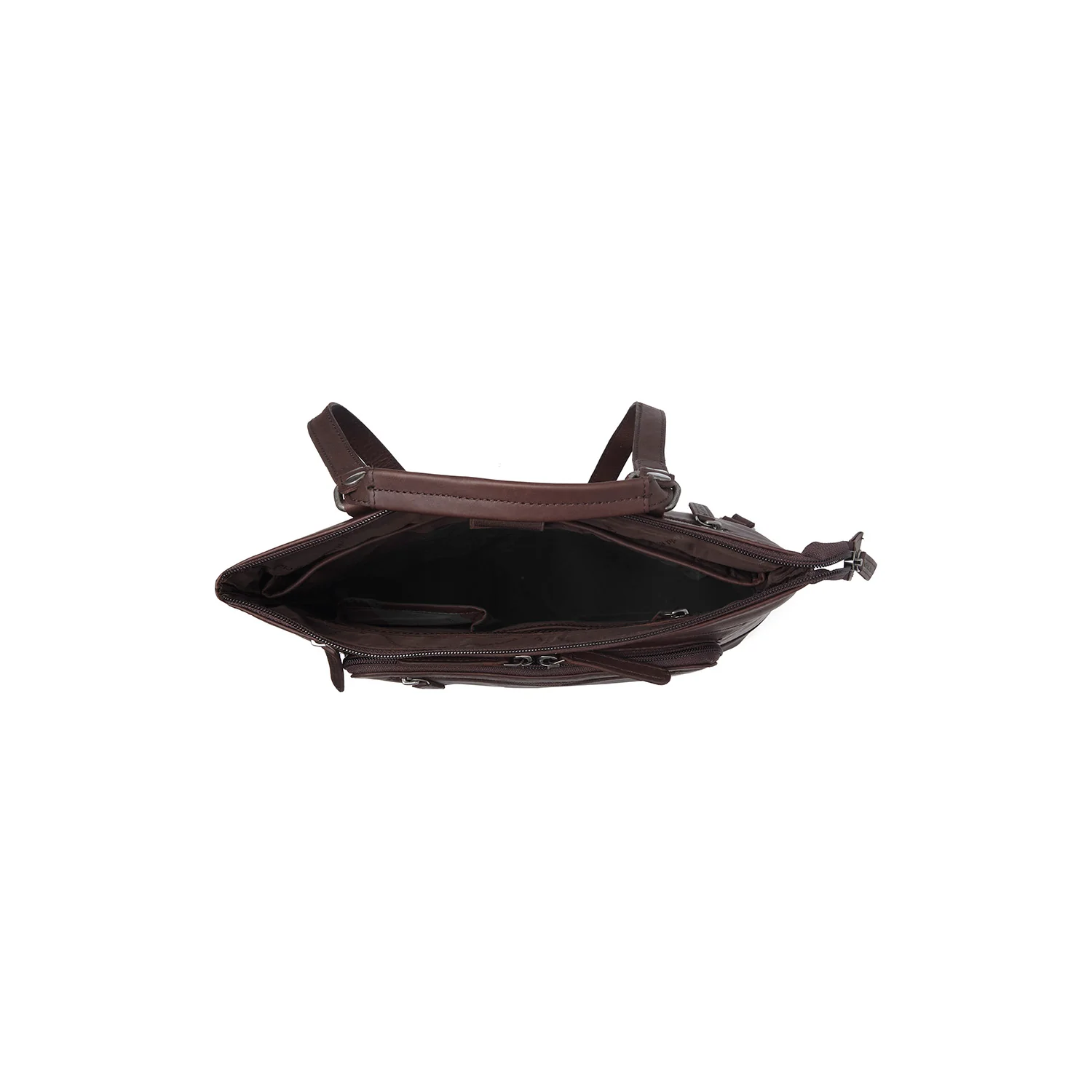 Leather Laptop Backpack Brown Caldero - Image 5