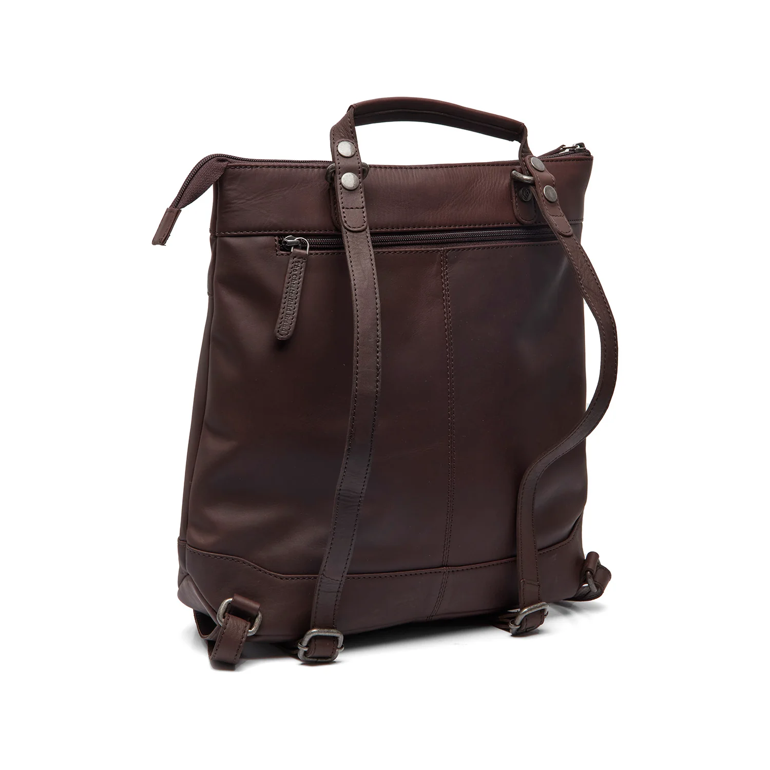 Leather Laptop Backpack Brown Caldero - Image 6