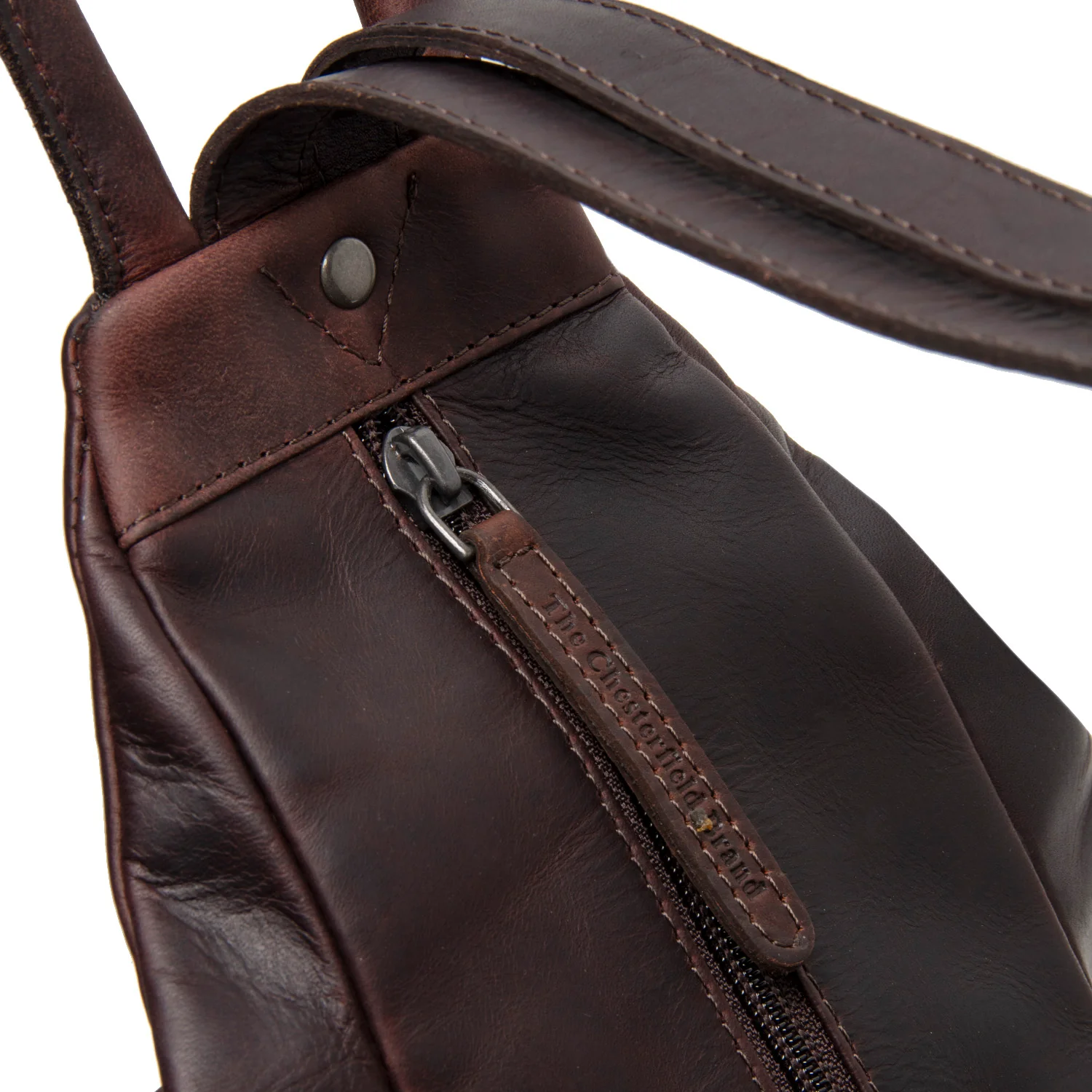 Leather Backpack Brown Howard - Image 5