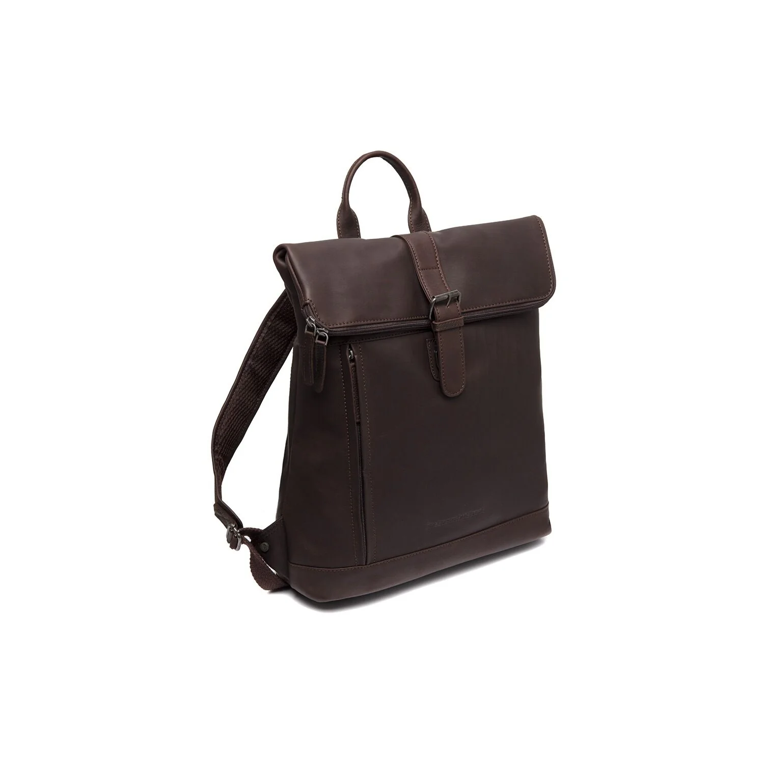 Leather Laptop Backpack Brown Larsson