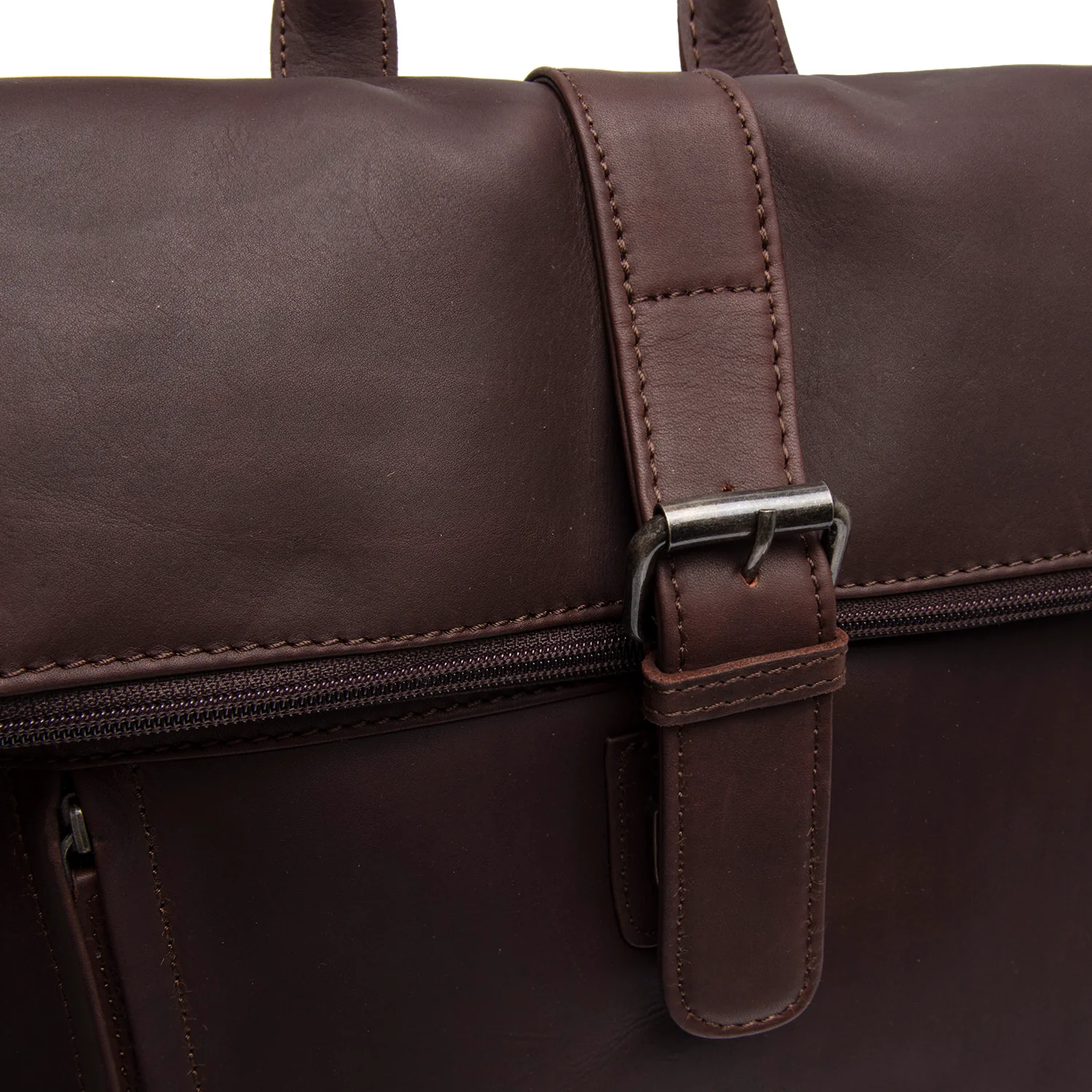 Leather Laptop Backpack Brown Larsson - Image 2