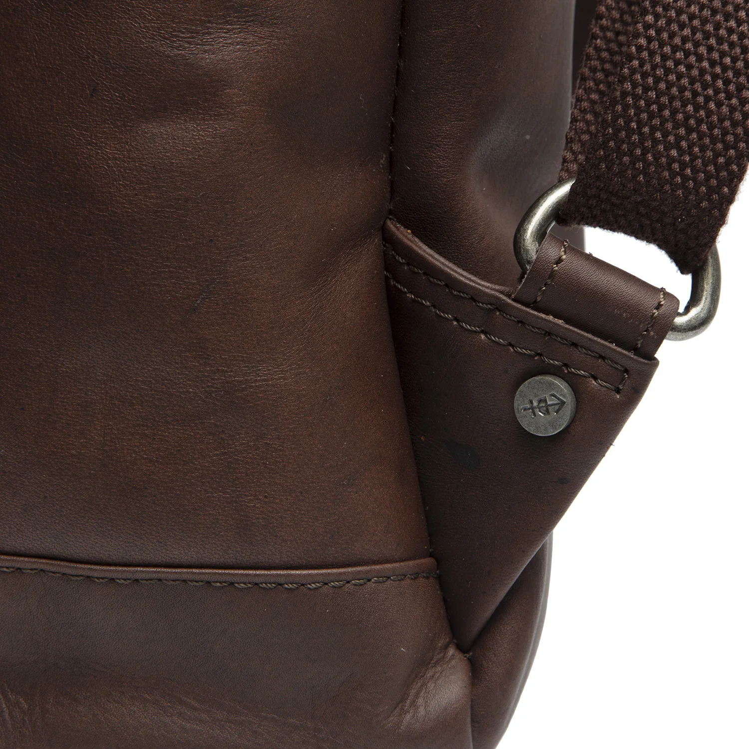 Leather Backpack Brown Manchester - Image 6