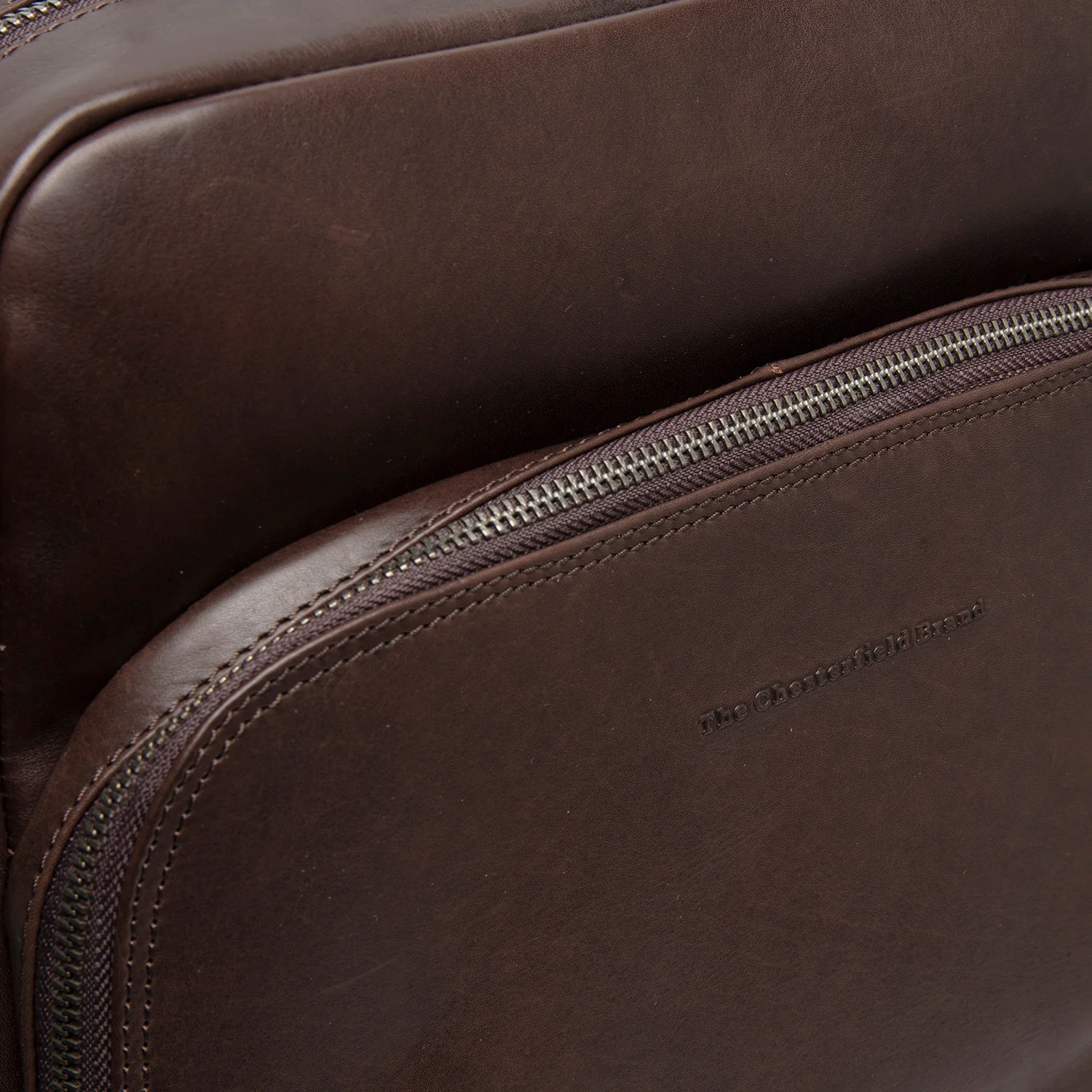 Leather Laptop Backpack Brown Nicola - Image 6