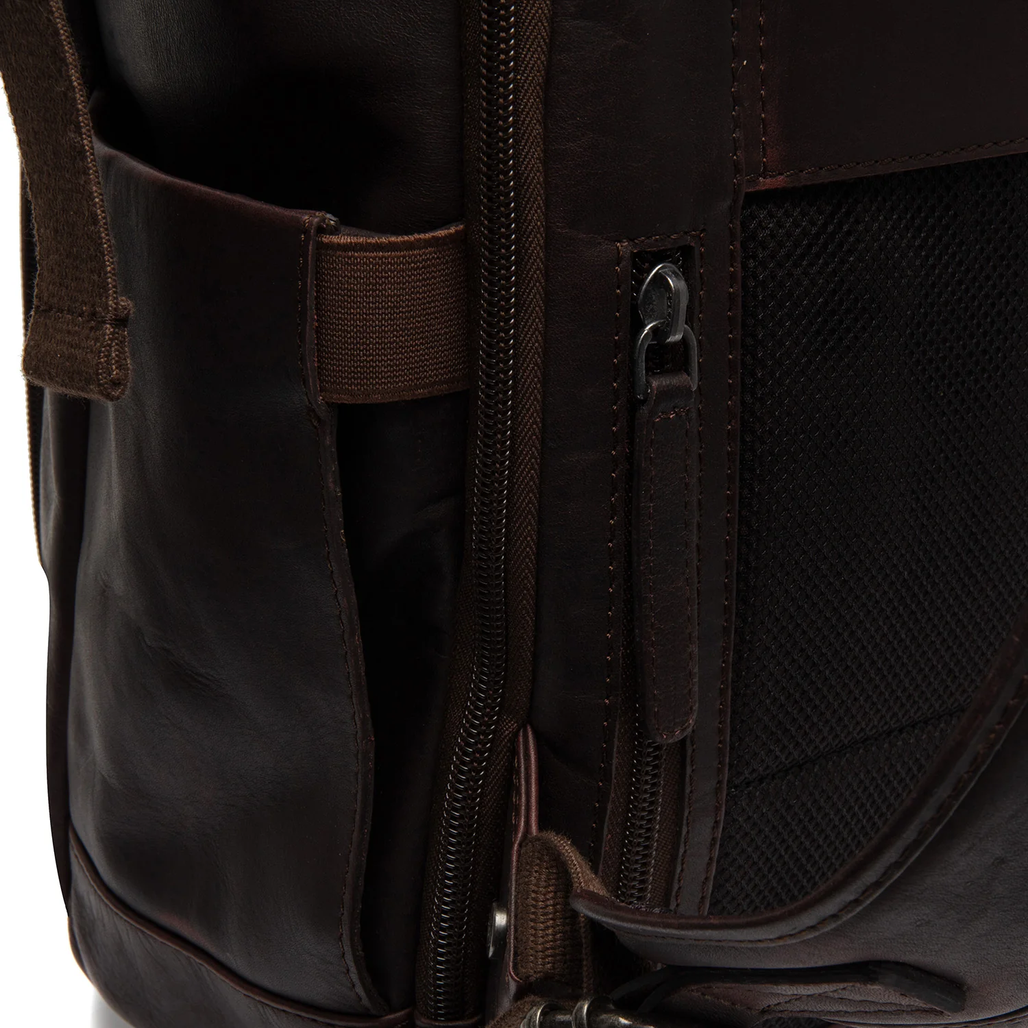 Leather Roll-top Backpack Brown Remo - Image 6