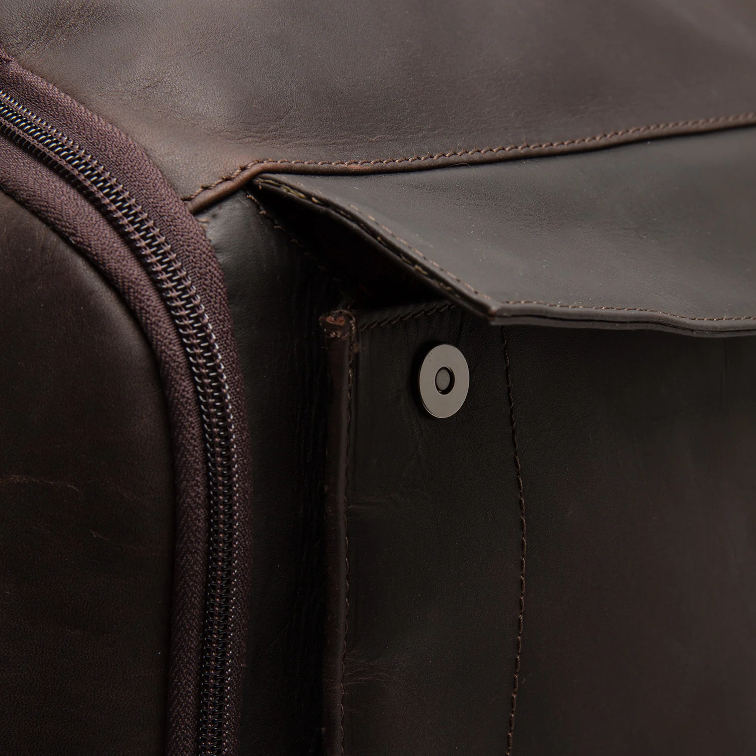 Leather Laptop Backpack Brown Rich - Image 5