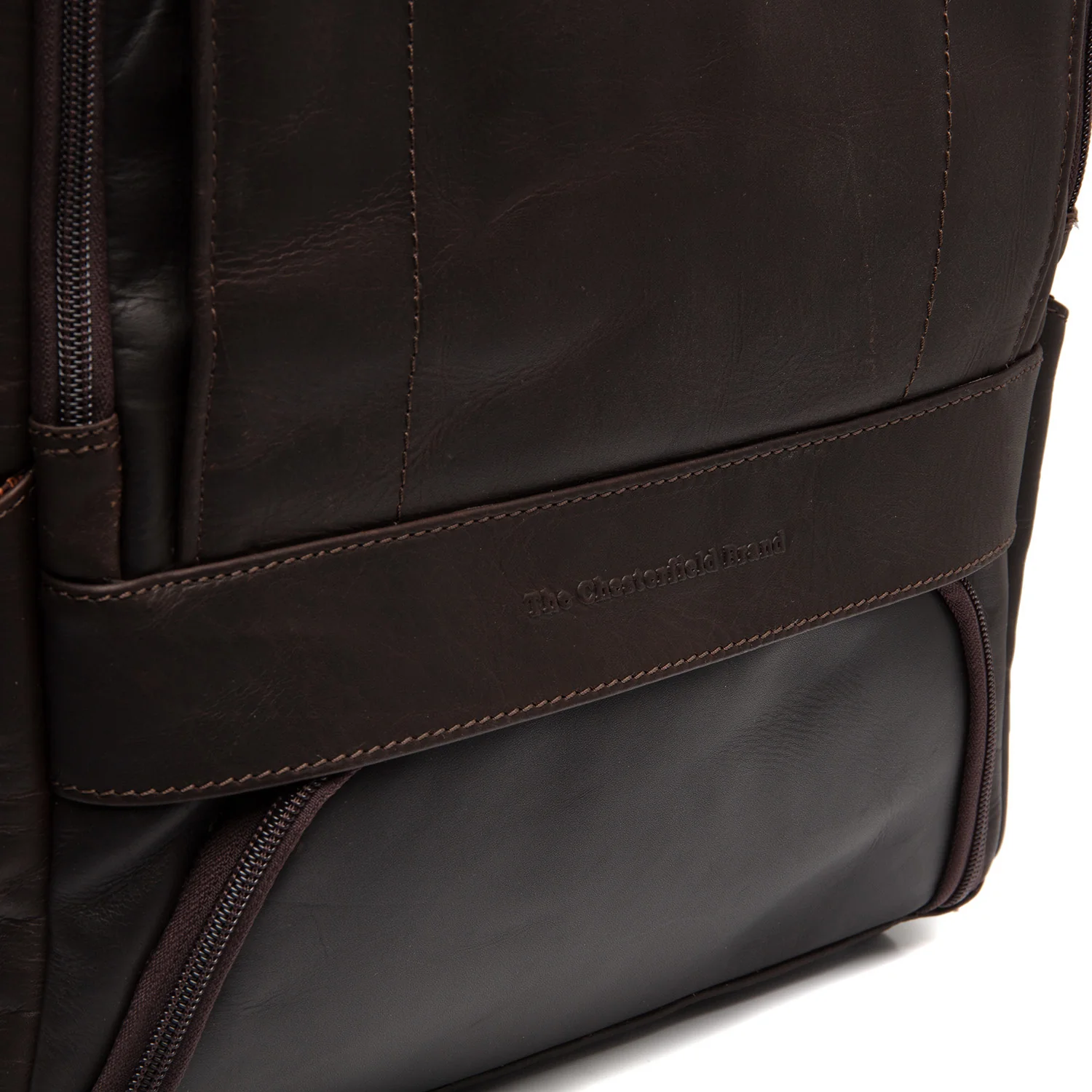 Leather Laptop Backpack Brown Rich - Image 6