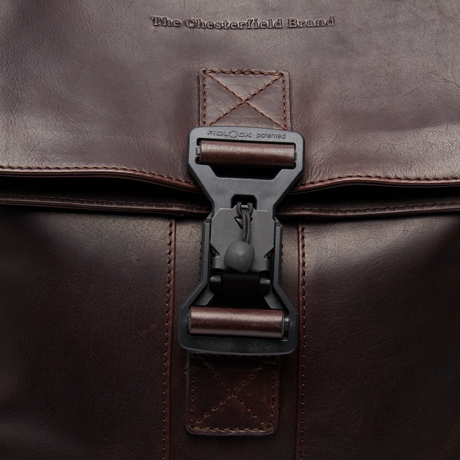 Leather Laptop Backpack Brown Savona - Image 3