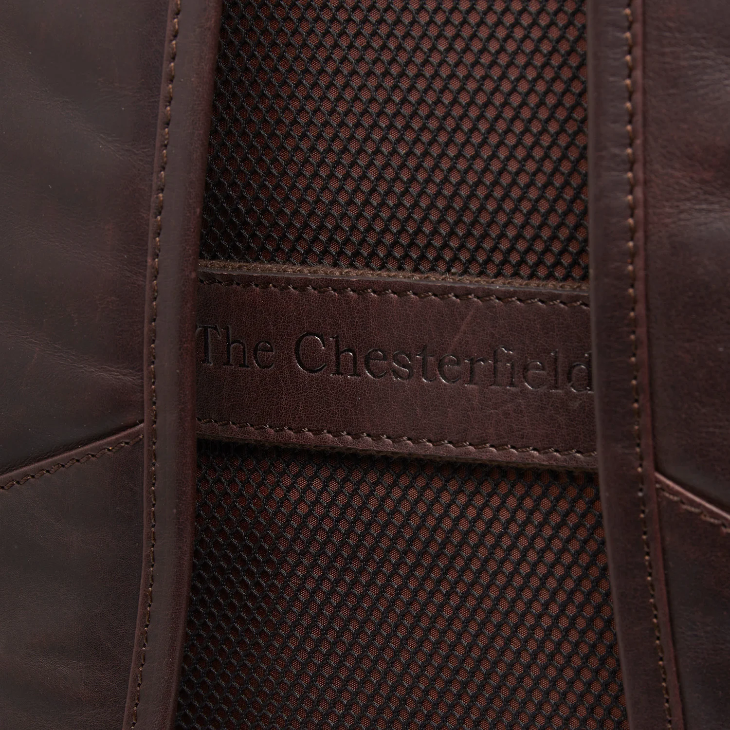 Leather Laptop Backpack Brown Savona - Image 4