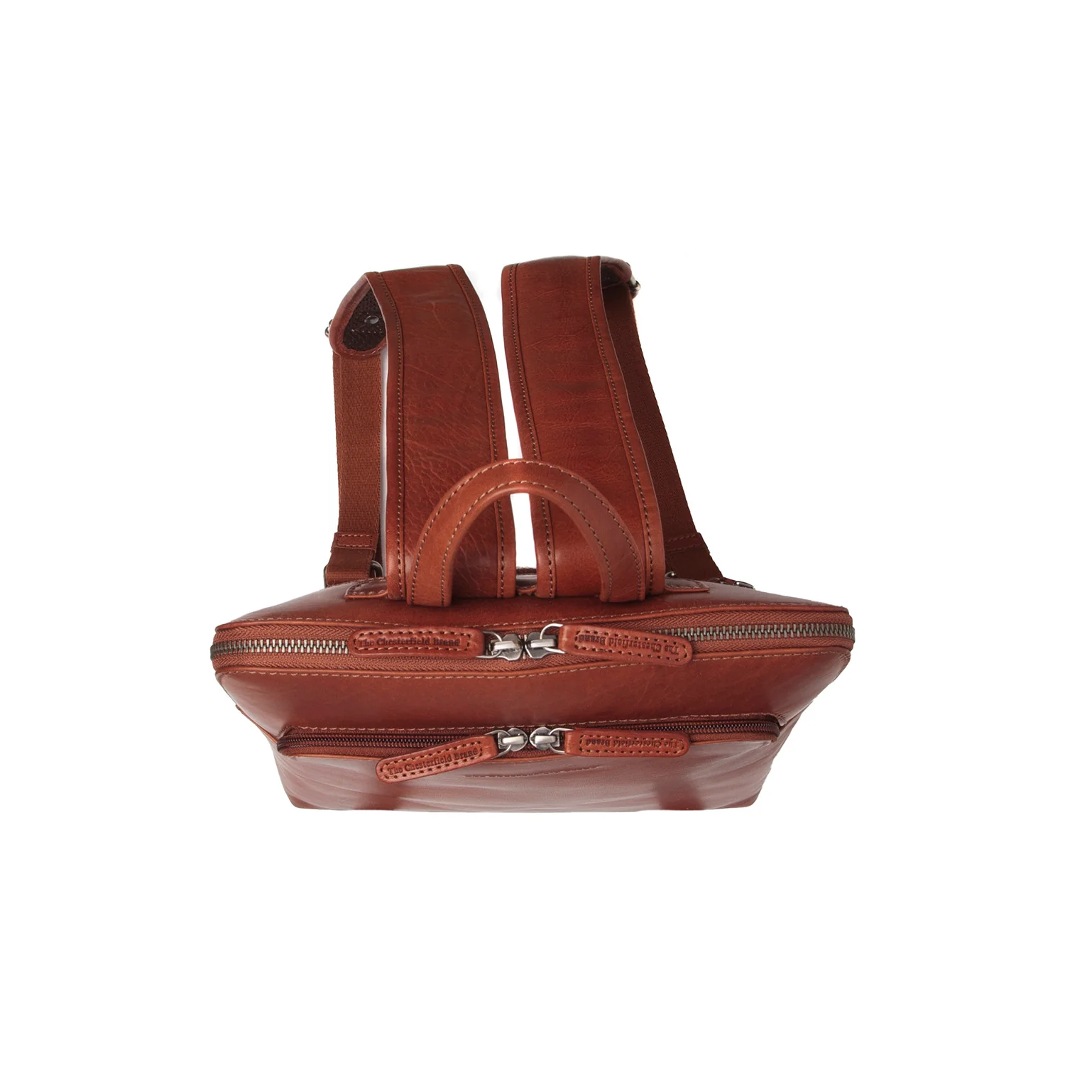 Leather Backpack Cognac Fornella - Image 3