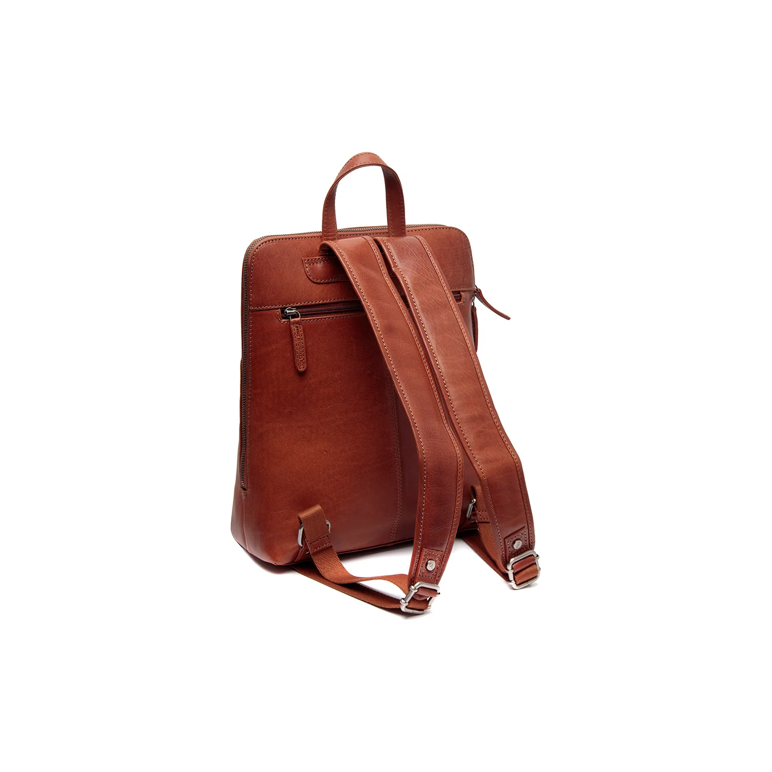 Leather Backpack Cognac Fornella - Image 6